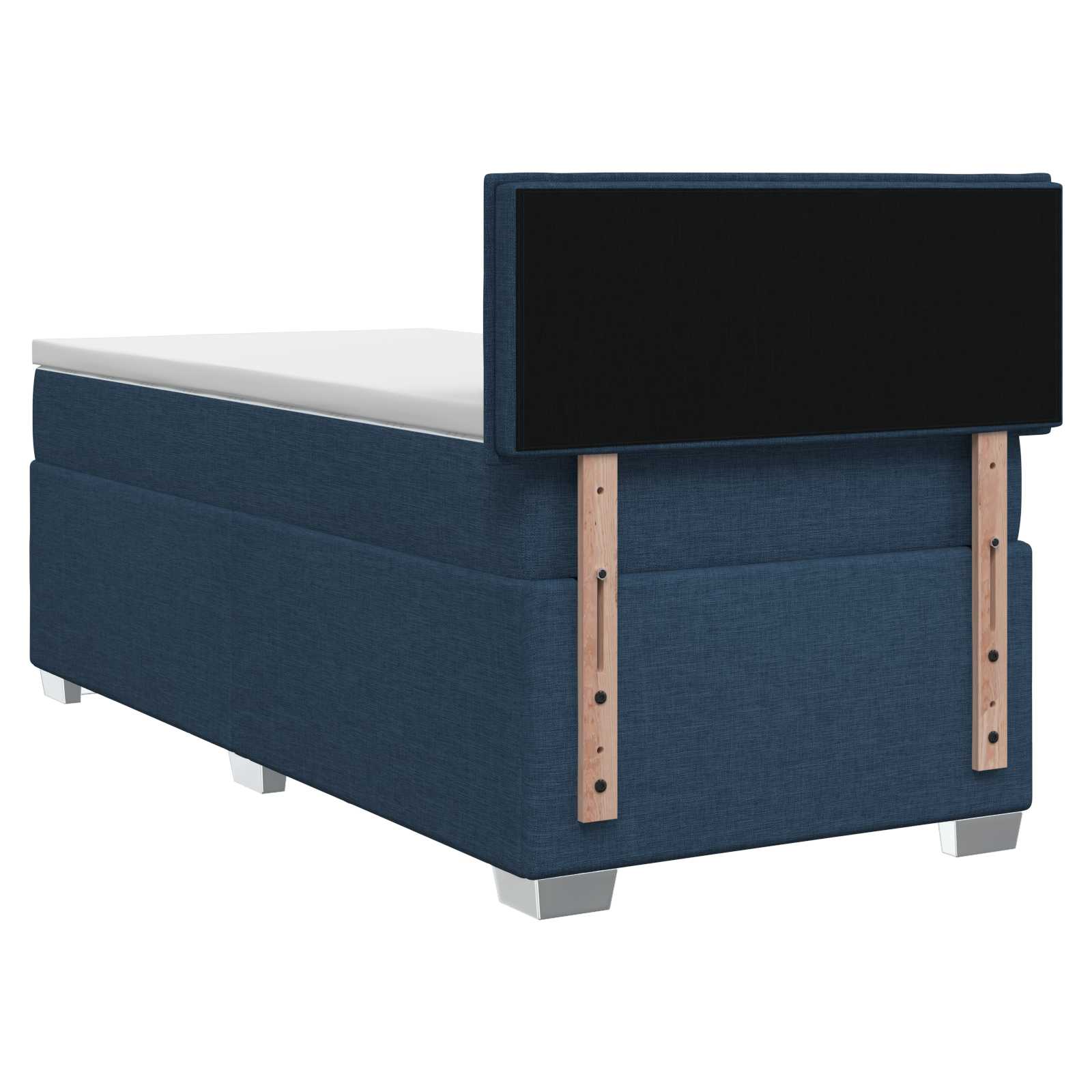 Boxspring Bed met Matras en LED Blauw 90 x 190 cm Stof – afbeelding 7
