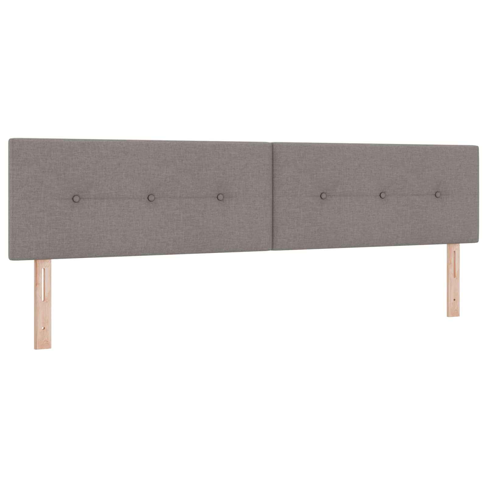 Boxspring Bed met Matras en LED Taupe 200 x 200 cm Stof – afbeelding 4