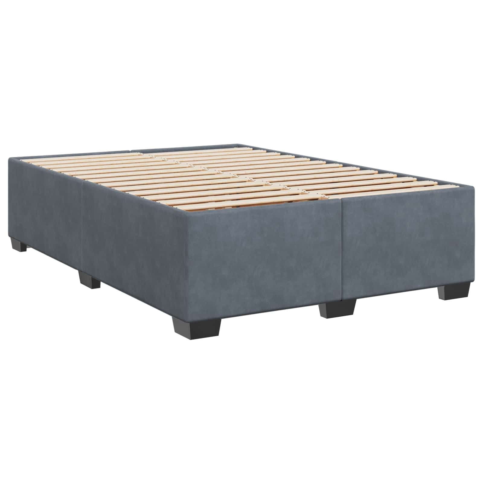 Boxspring Bed met Matras en LED Donkergrijs 140 x 200 cm – afbeelding 5