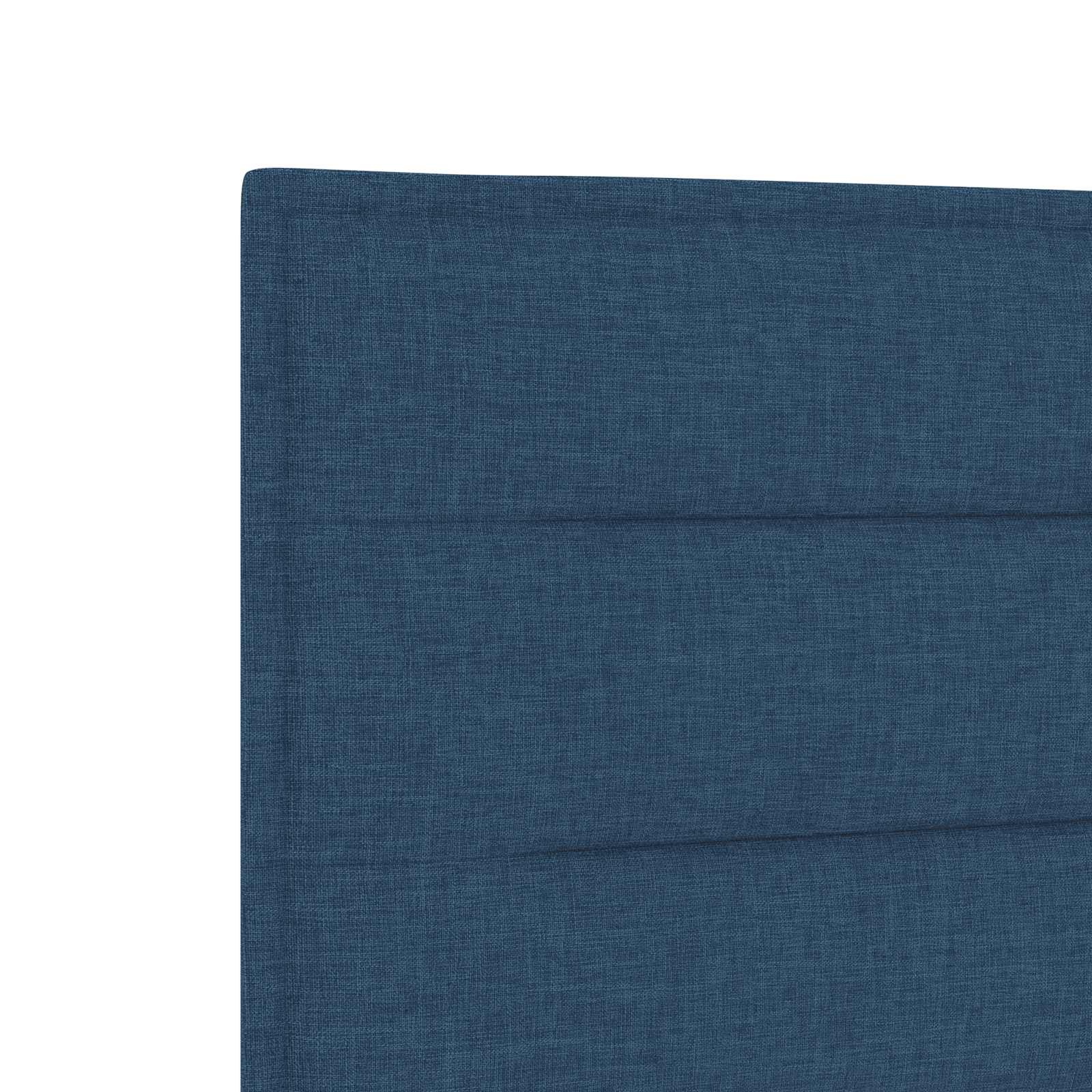 Boxspringbed met matras met hoofdeinde Blauw 90 x 200 cm Stof – afbeelding 8