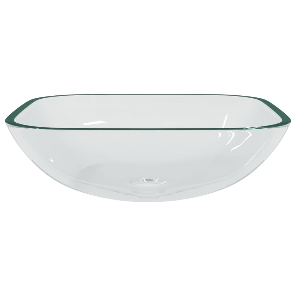 Wasbak 42x42x14 cm glas transparant – afbeelding 3