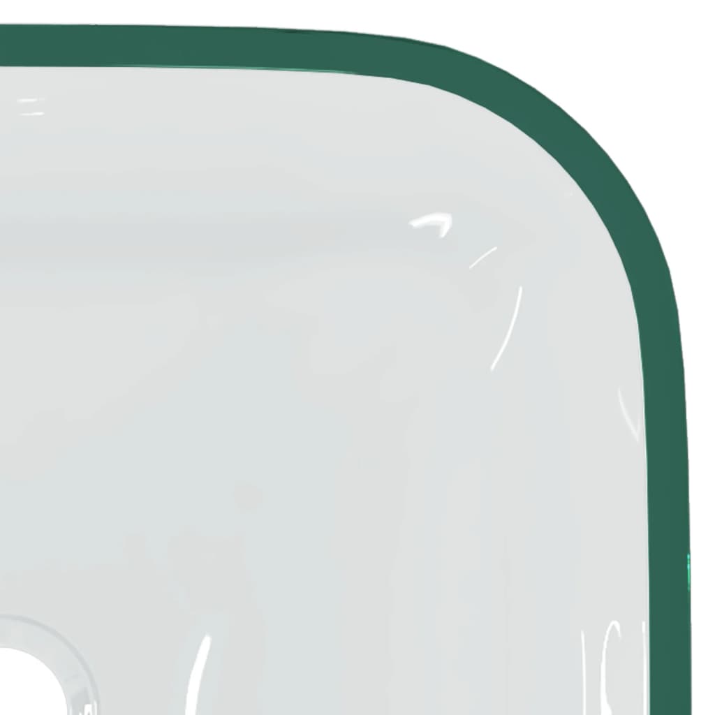 Wasbak 42x42x14 cm glas transparant – afbeelding 5