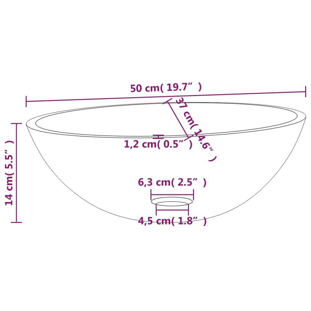 Wasbak 50x37x14 cm glas transparant – afbeelding 7