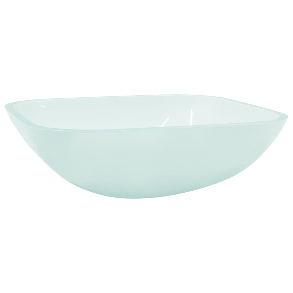 Wasbak 42x42x14 cm glas mat – afbeelding 2