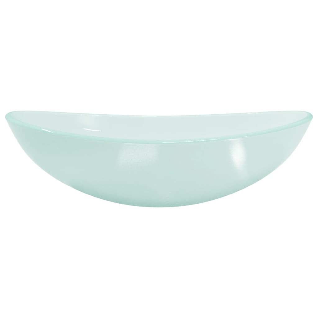 Wasbak 54,5x35x15,5 cm gehard glas mat – afbeelding 3