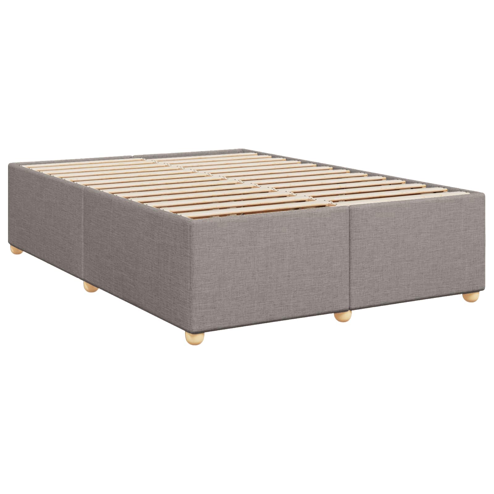 Boxspringbed met matras met hoofdeinde Taupe 160 x 200 cm Stof – afbeelding 5