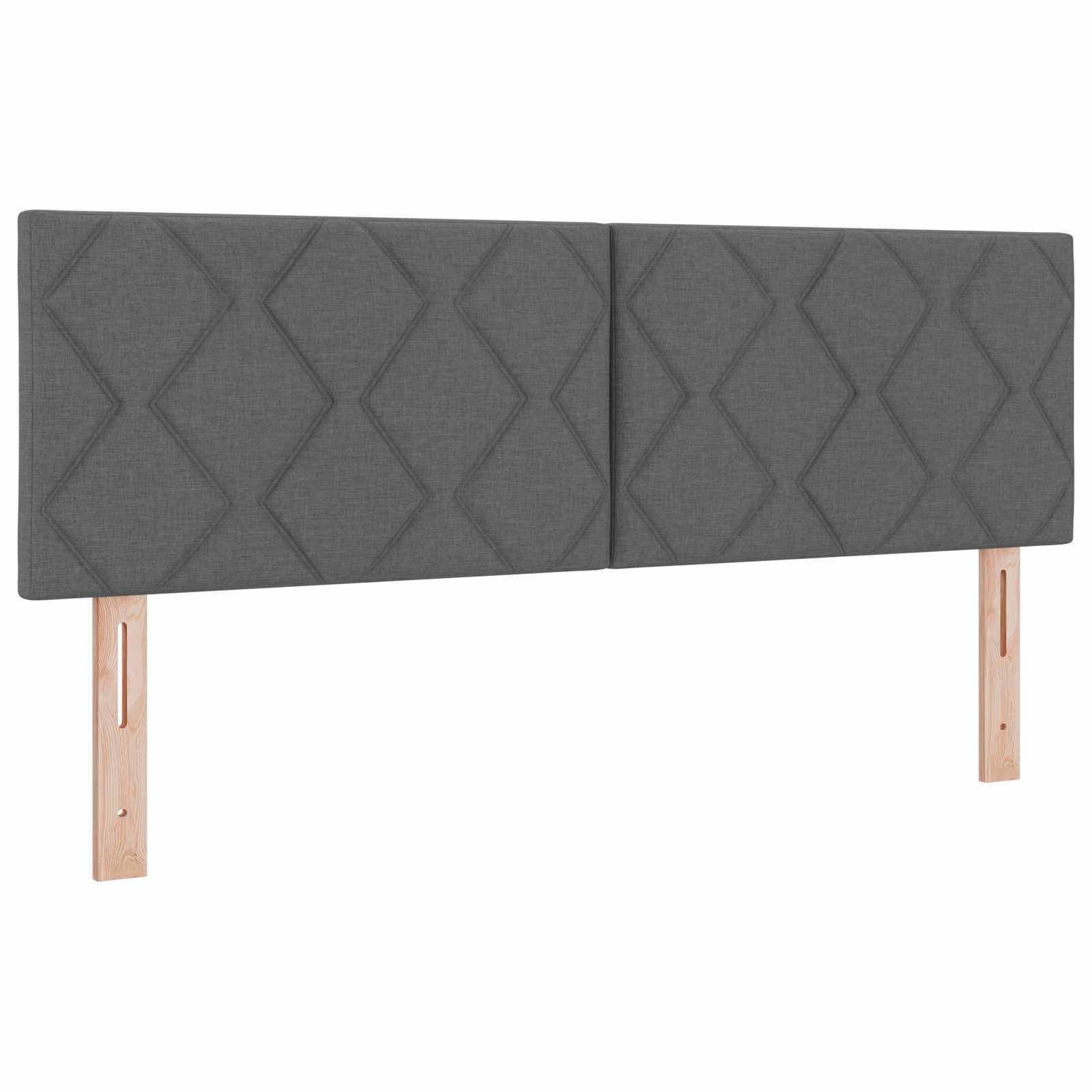 Boxspringbed met matras Donkergrijs 160 x 200 cm Stof – afbeelding 4