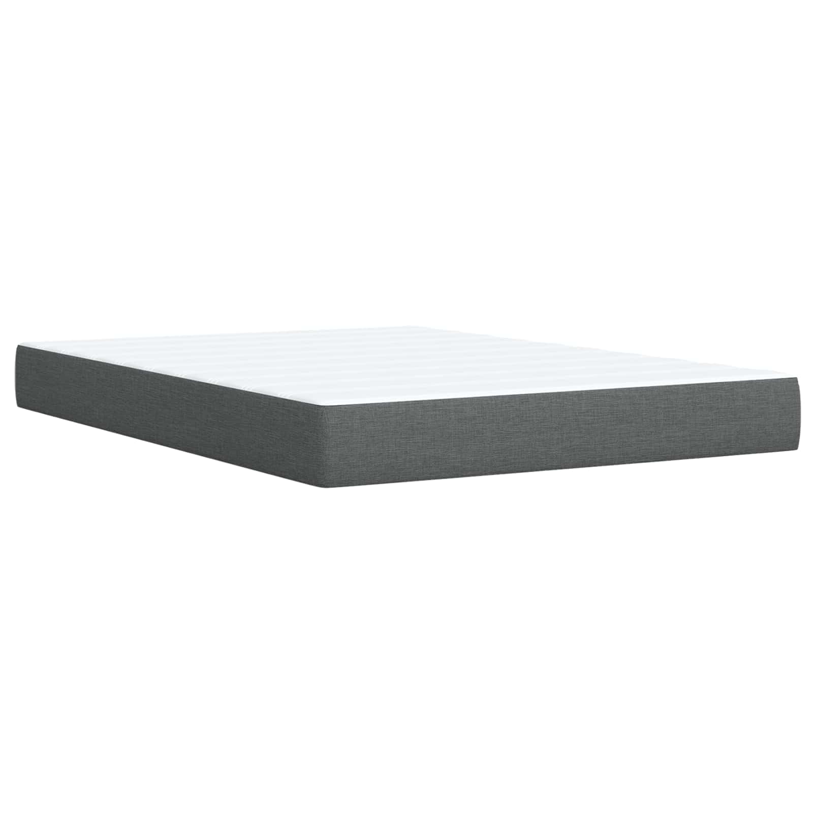 Boxspringbed met matras Donkergrijs 160 x 200 cm Stof – afbeelding 6