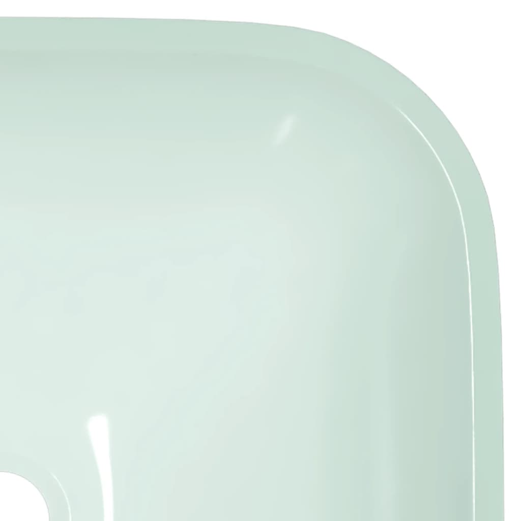 Wasbak 42x42x14 cm glas wit – afbeelding 5