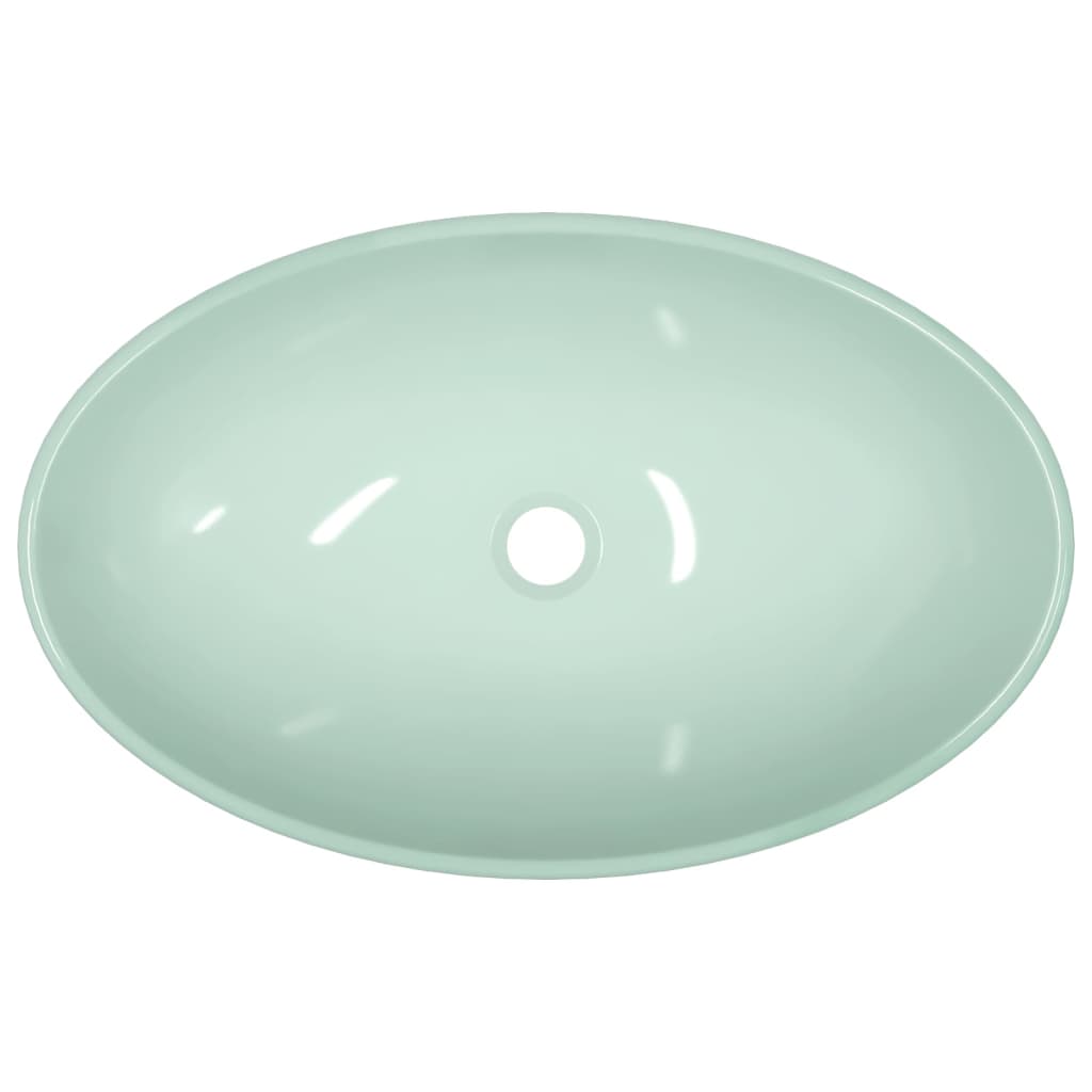 Wasbak 54,5x35x15,5 cm gehard glas wit – afbeelding 5