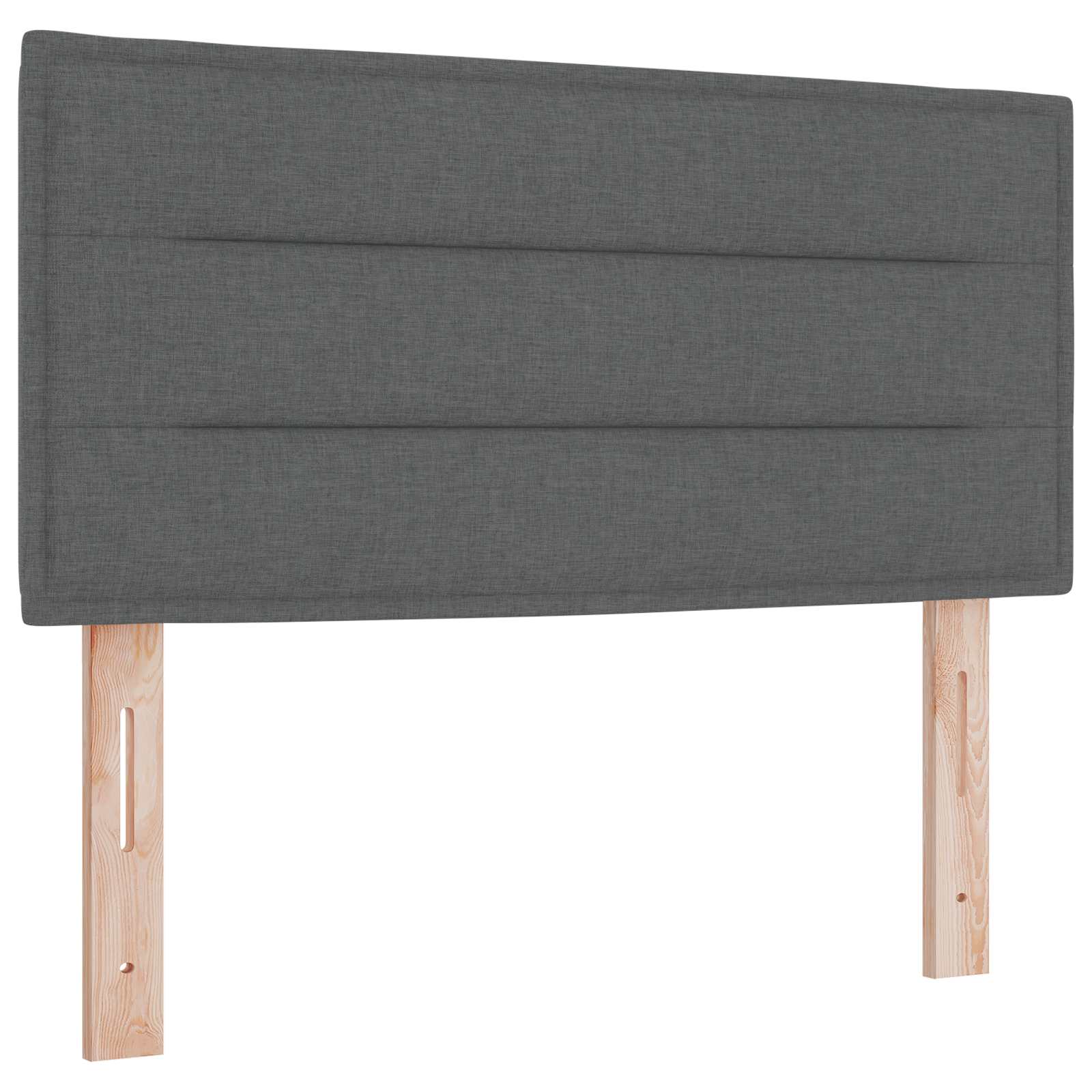 Boxspringbed met matras Donkergrijs 90 x 200 cm Stof – afbeelding 3