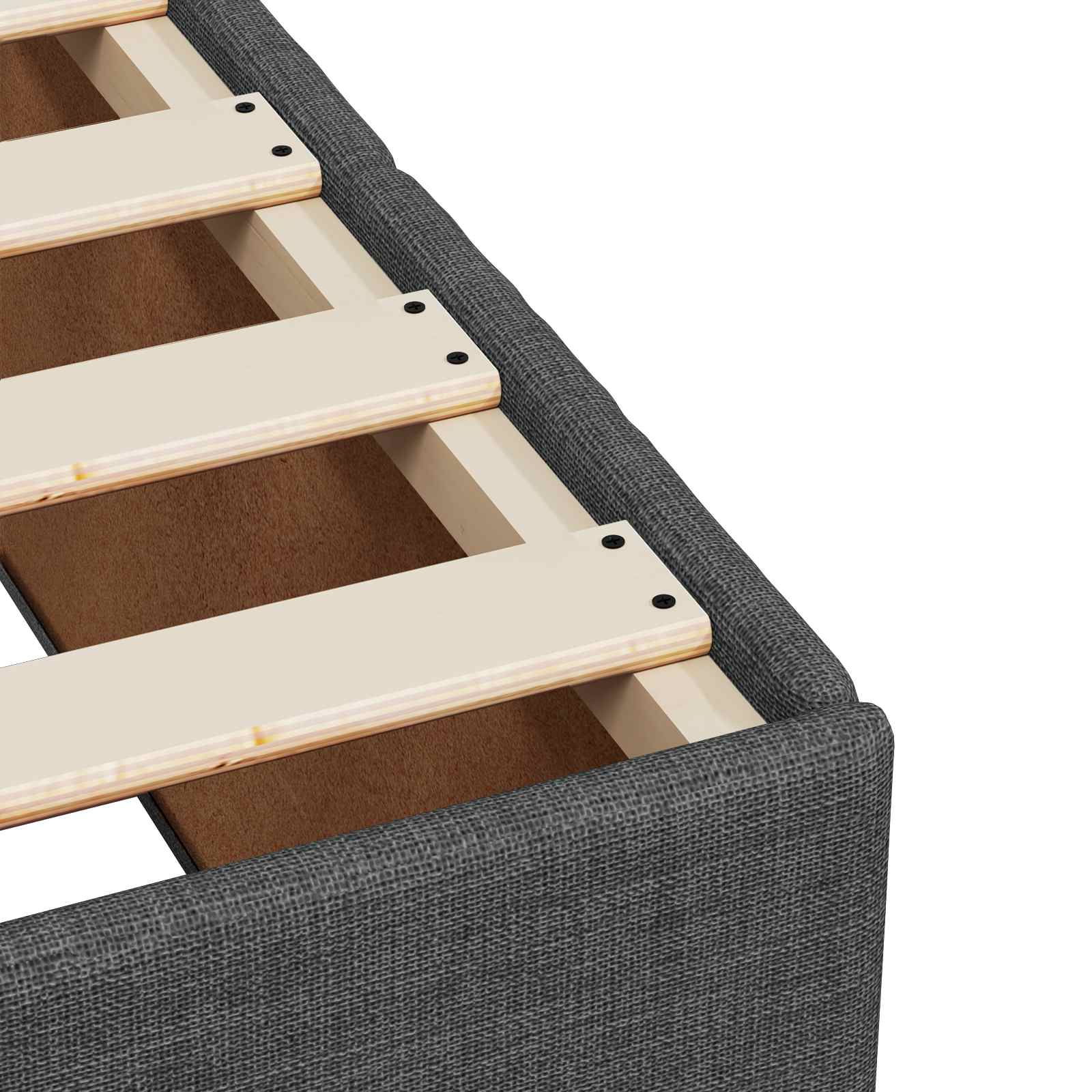 Boxspringbed met matras Donkerbruin 140 x 200 cm Stof – afbeelding 10