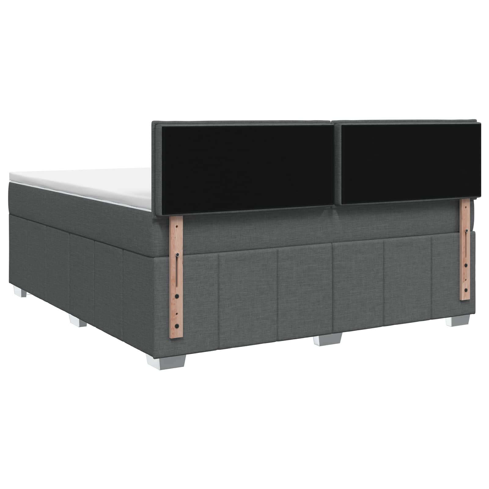 Boxspringbed met matras Donkerbruin 140 x 200 cm Stof – afbeelding 8