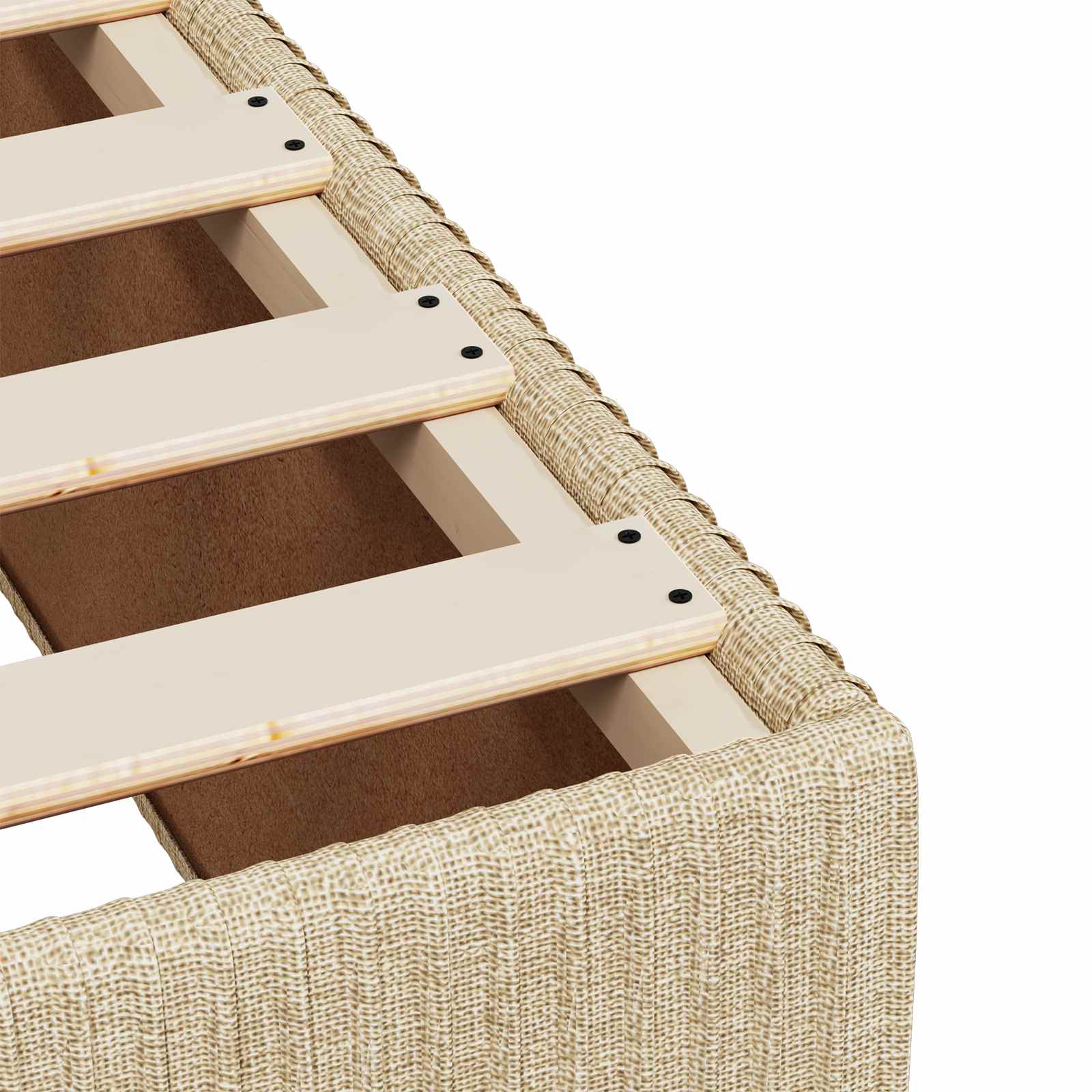 Boxspringbed met matras Crèmekleurig 90 x 200 cm Stof – afbeelding 9