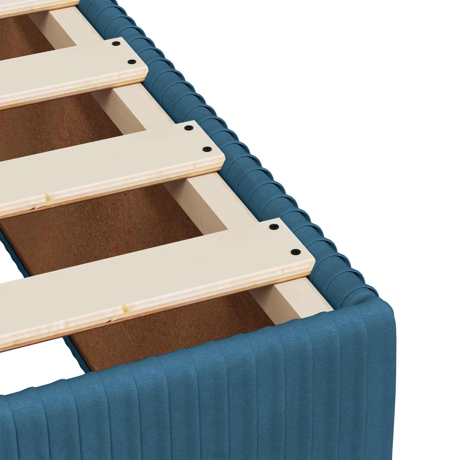 Boxspringbed met matras Blauw 90 x 200 cm Fluweel – afbeelding 9
