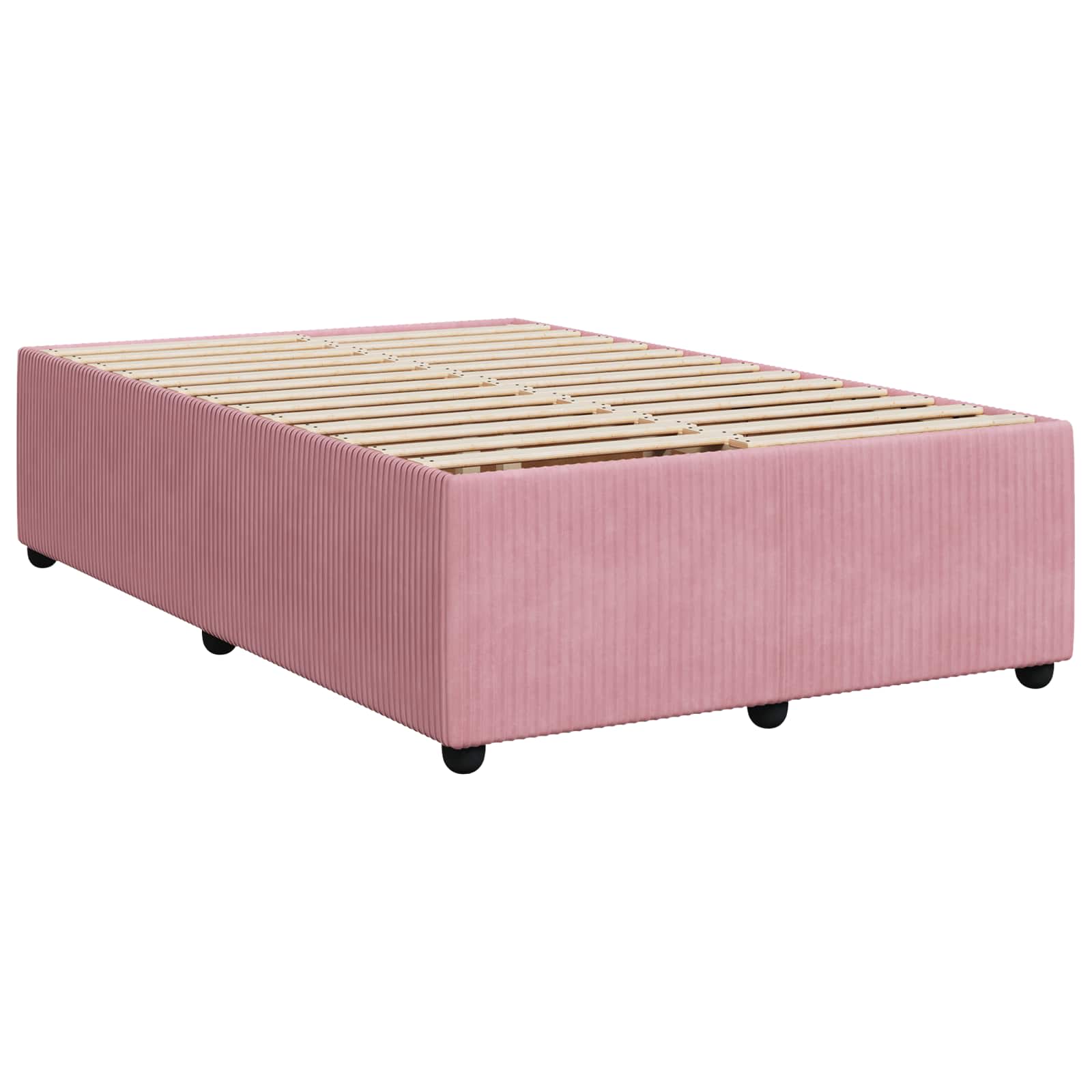 Boxspringbed met matras Roze 120 x 200 cm Fluweel – afbeelding 4