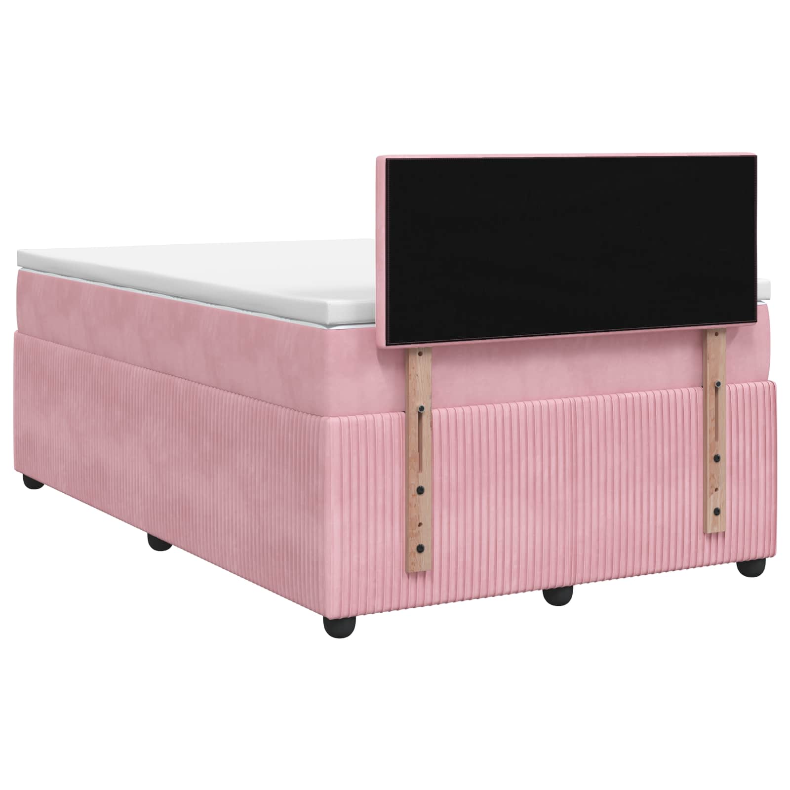 Boxspringbed met matras Roze 120 x 200 cm Fluweel – afbeelding 7