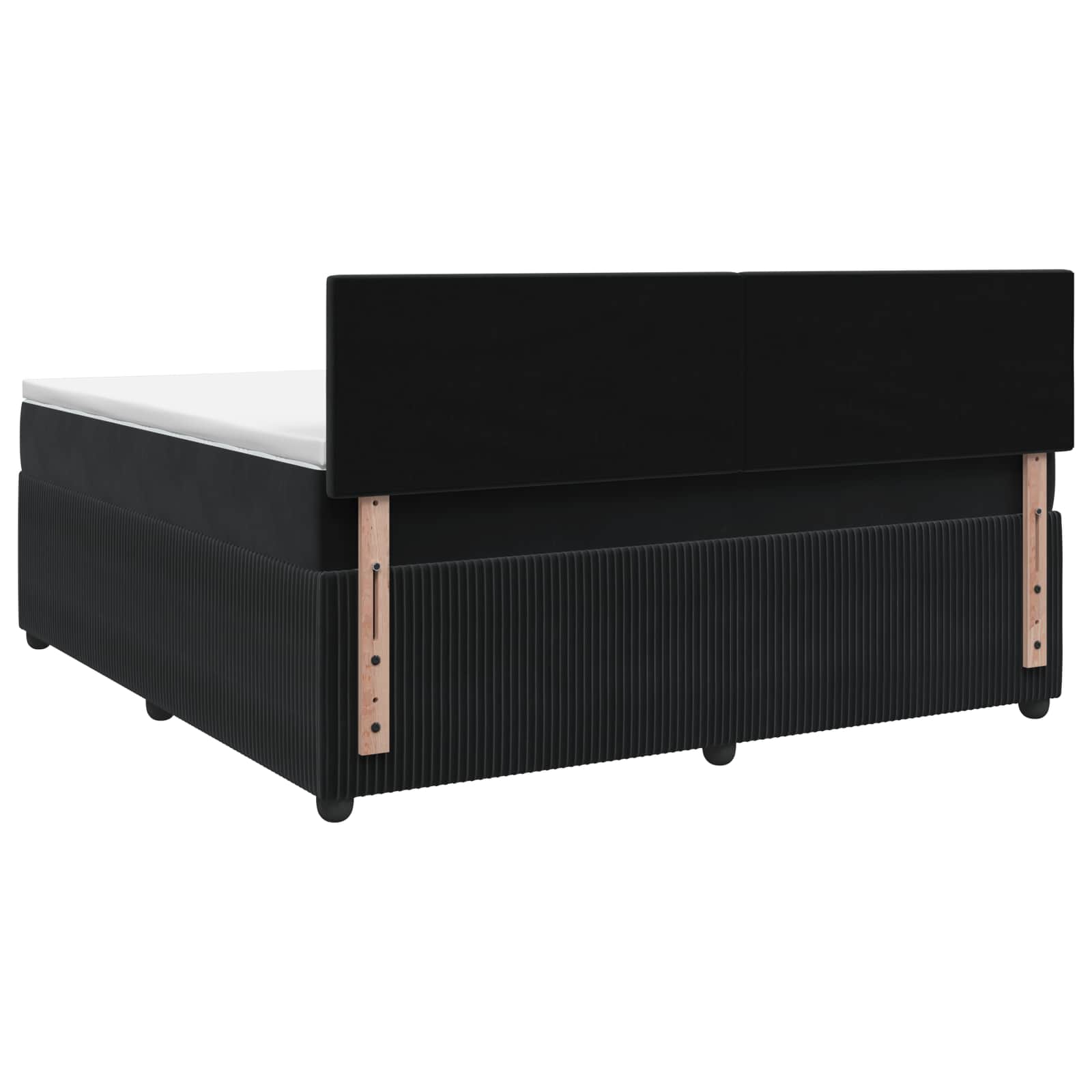 Boxspringbed met matras Zwart 160 x 200 cm Fluweel – afbeelding 7