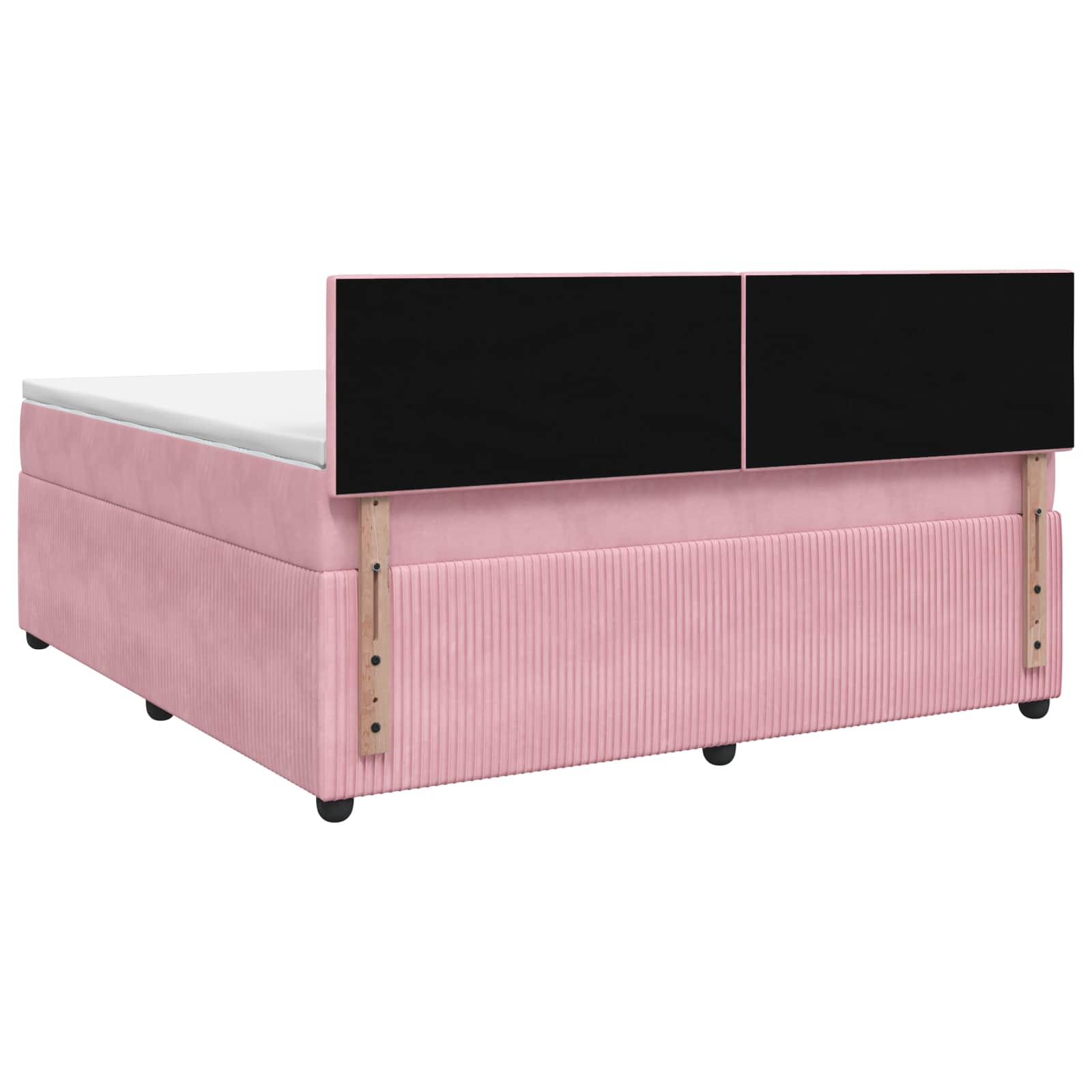 Boxspringbed met matras Roze 160 x 200 cm Fluweel – afbeelding 8