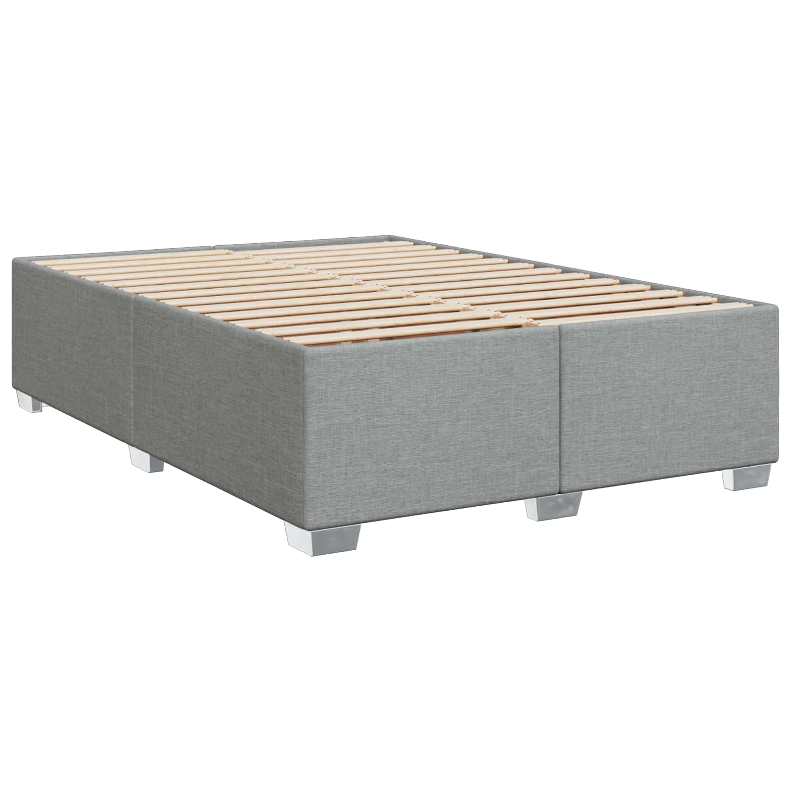 Boxspringbed met matras Lichtgrijs 160 x 200 cm Stof – afbeelding 5