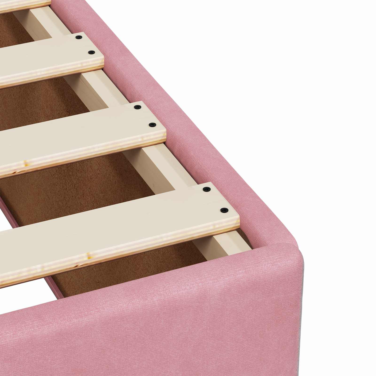 Boxspringbed met matras Roze 100 x 200 cm Fluweel – afbeelding 10
