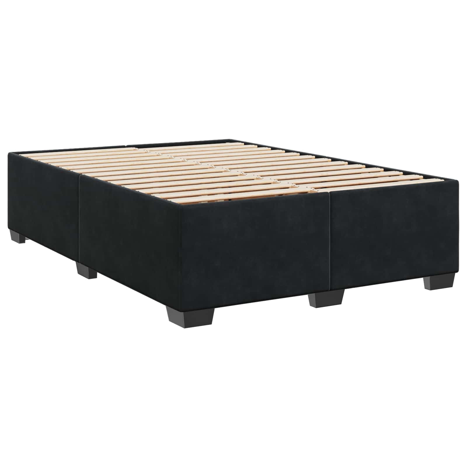 Boxspringbed met matras Zwart 160 x 200 cm Fluweel – afbeelding 5