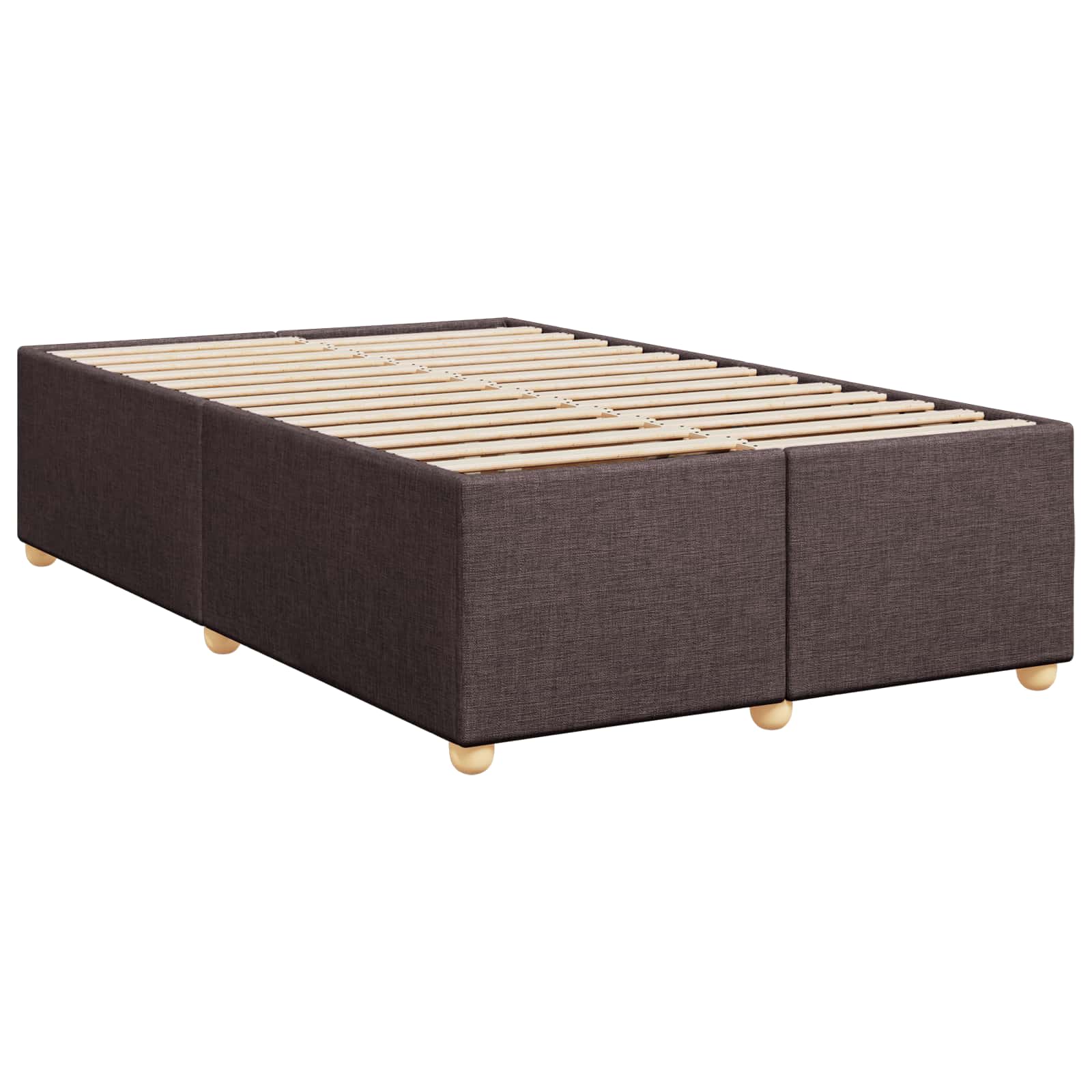 Boxspringbed met matras Donkerbruin 120 x 190 cm Stof – afbeelding 5