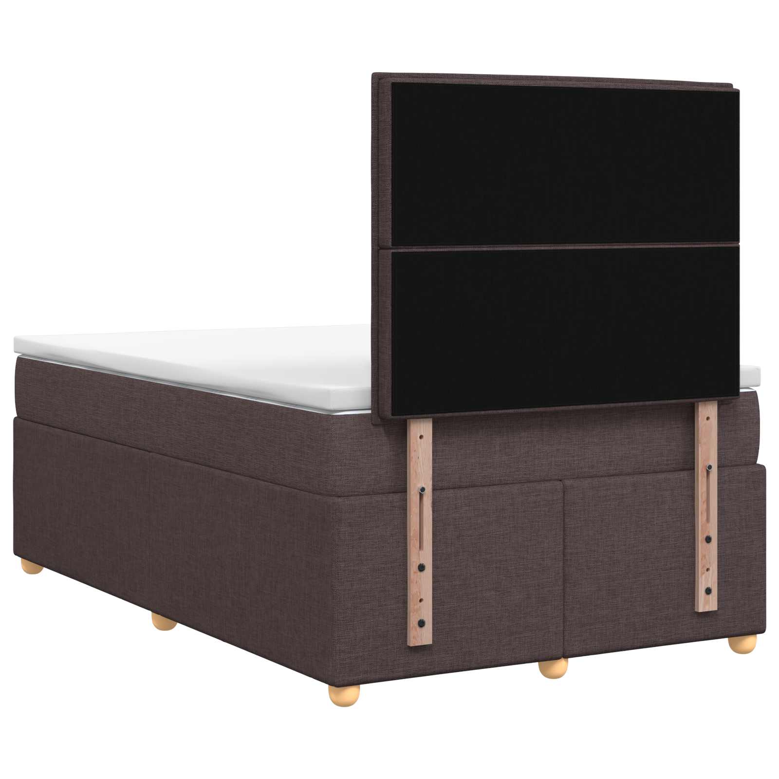 Boxspringbed met matras Donkerbruin 120 x 190 cm Stof – afbeelding 8