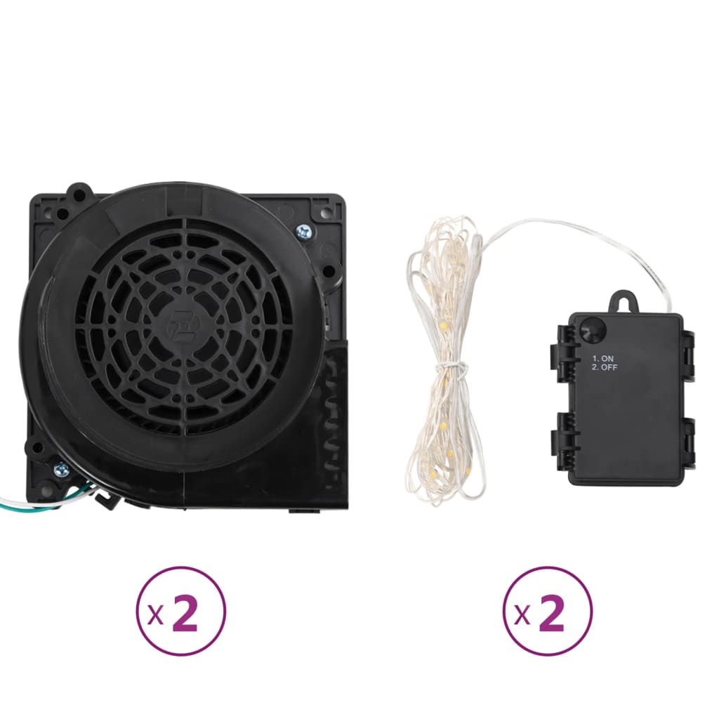 Sneeuwpopfamilie opblaasbaar met LED's 360 cm – afbeelding 9