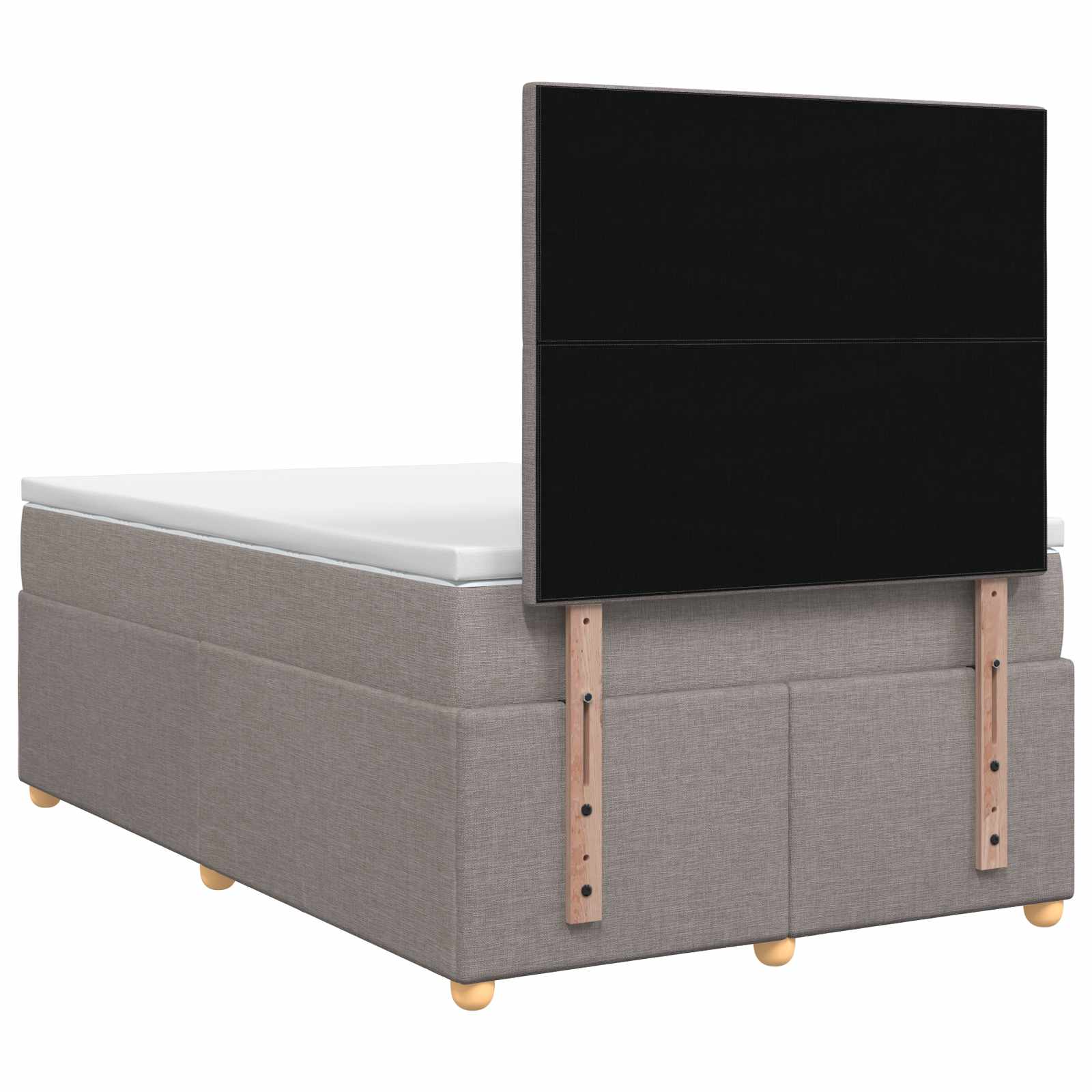 Boxspringbed met matras met hoofdeinde Taupe 120 x 190 cm Stof – afbeelding 8