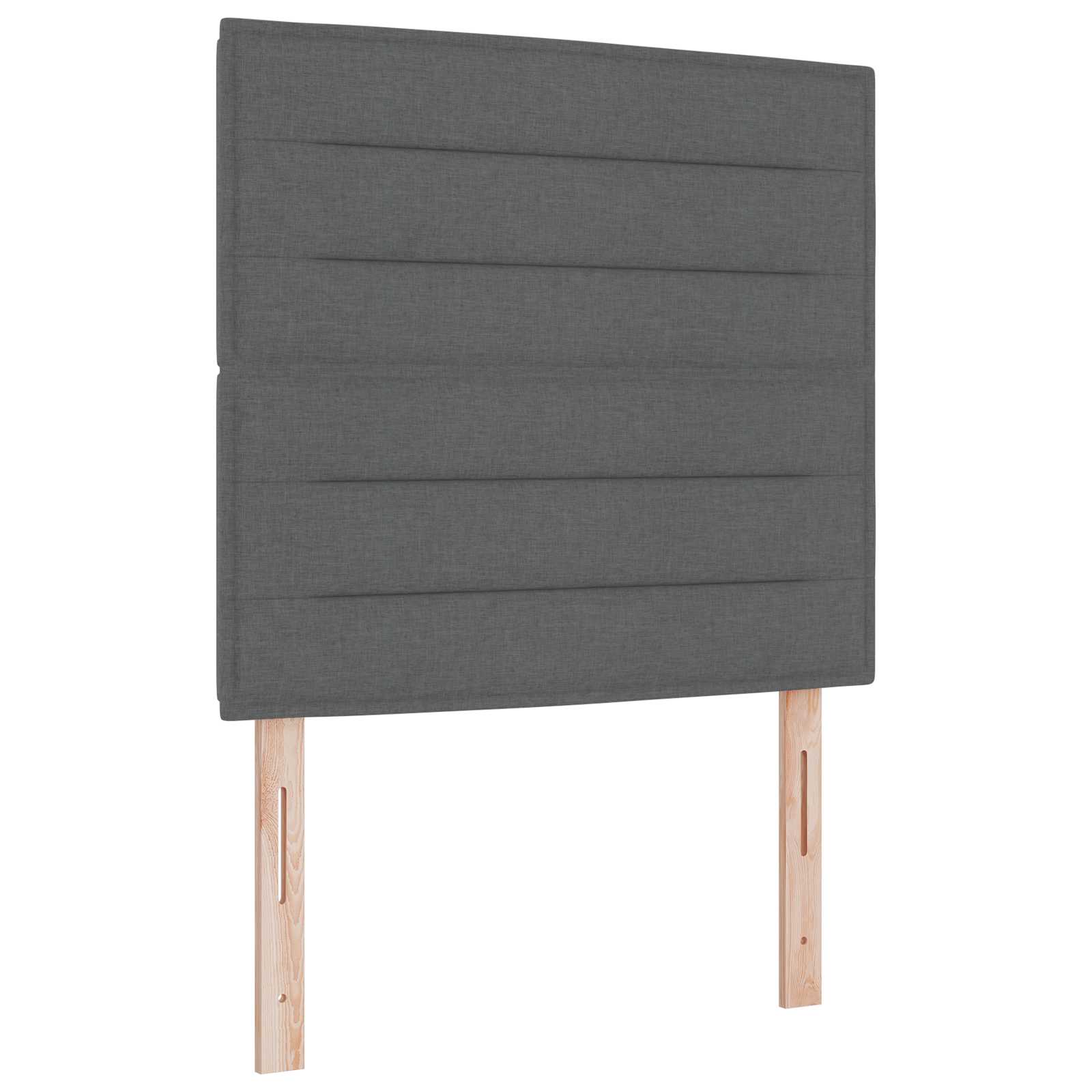 Boxspringbed met matras Donkergrijs 90 x 200 cm Stof – afbeelding 4