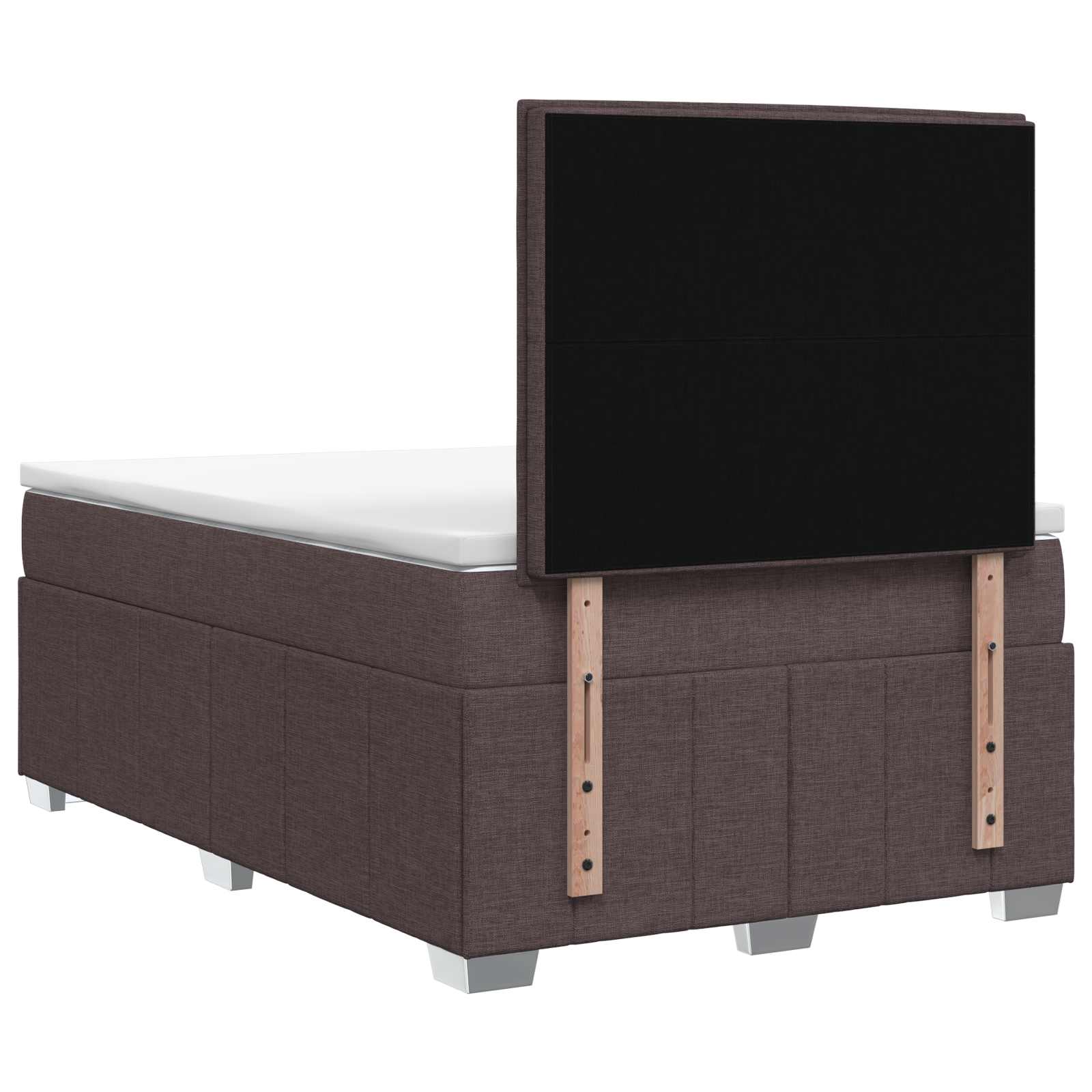 Boxspringbed met matras Donkerbruin 120 x 190 cm Stof – afbeelding 8