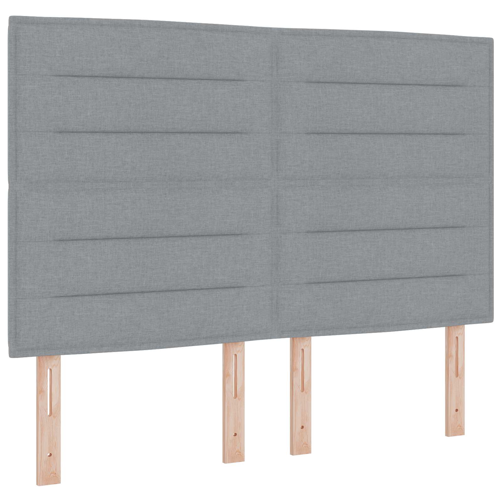 Boxspringbed met matras Lichtgrijs 160 x 200 cm Stof – afbeelding 4