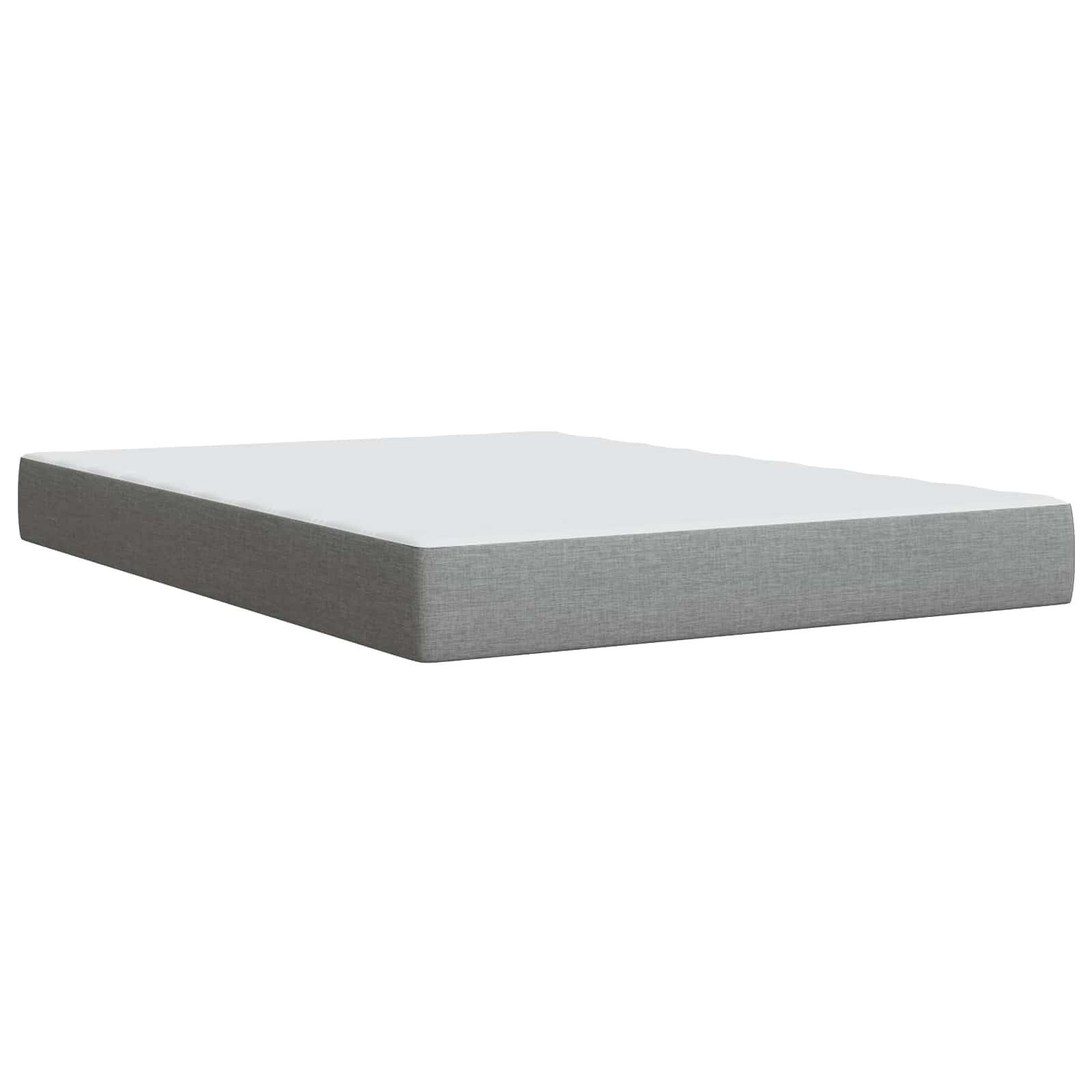Boxspringbed met matras Lichtgrijs 160 x 200 cm Stof – afbeelding 6