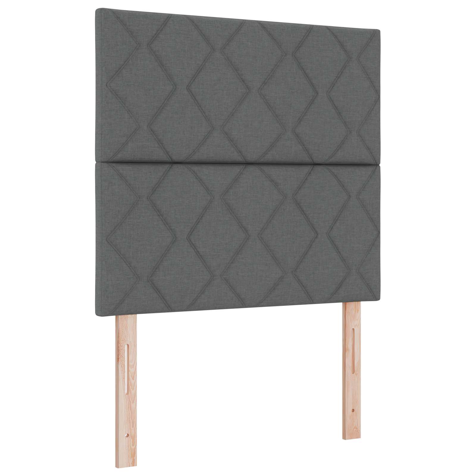 Boxspringbed met matras Donkergrijs 80 x 200 cm Stof – afbeelding 4