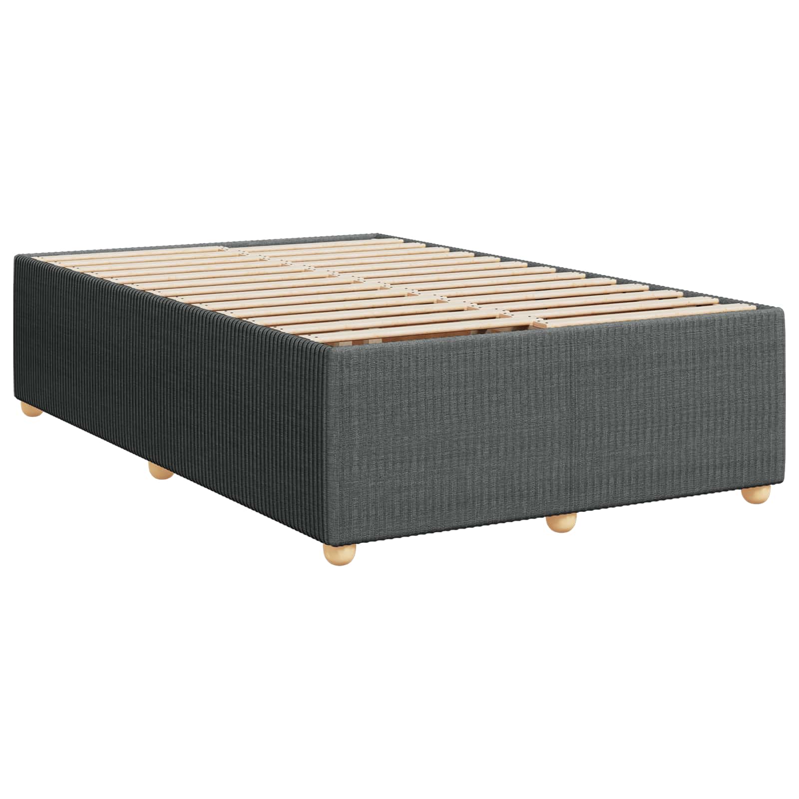 Boxspringbed met matras Donkergrijs 80 x 200 cm Stof – afbeelding 5