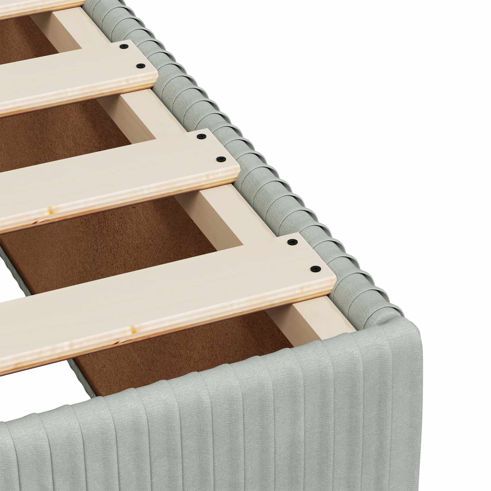 Boxspringbed met matras Lichtgrijs 140 x 190 cm Fluweel – afbeelding 10