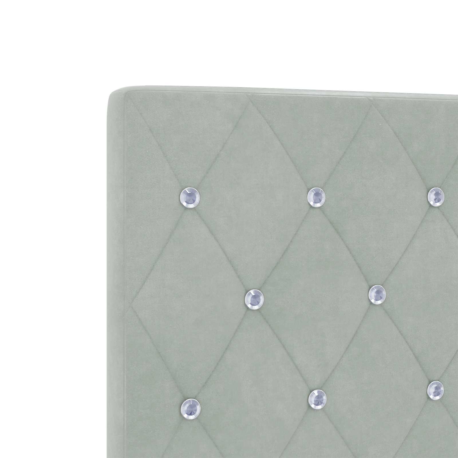 Boxspringbed met matras Lichtgrijs 140 x 190 cm Fluweel – afbeelding 9