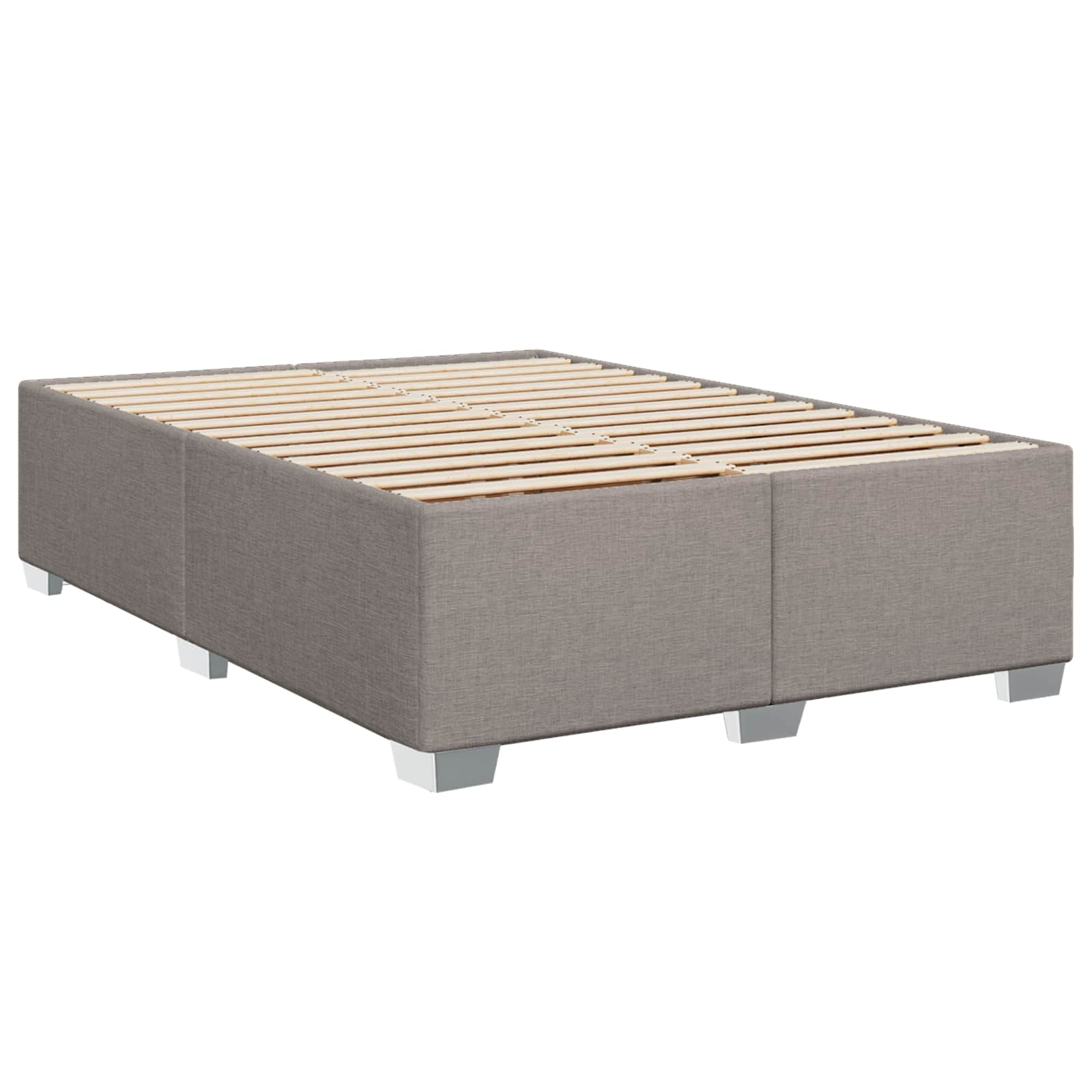 Boxspringbed met matras met hoofdeinde Taupe 140 x 190 cm Stof – afbeelding 5