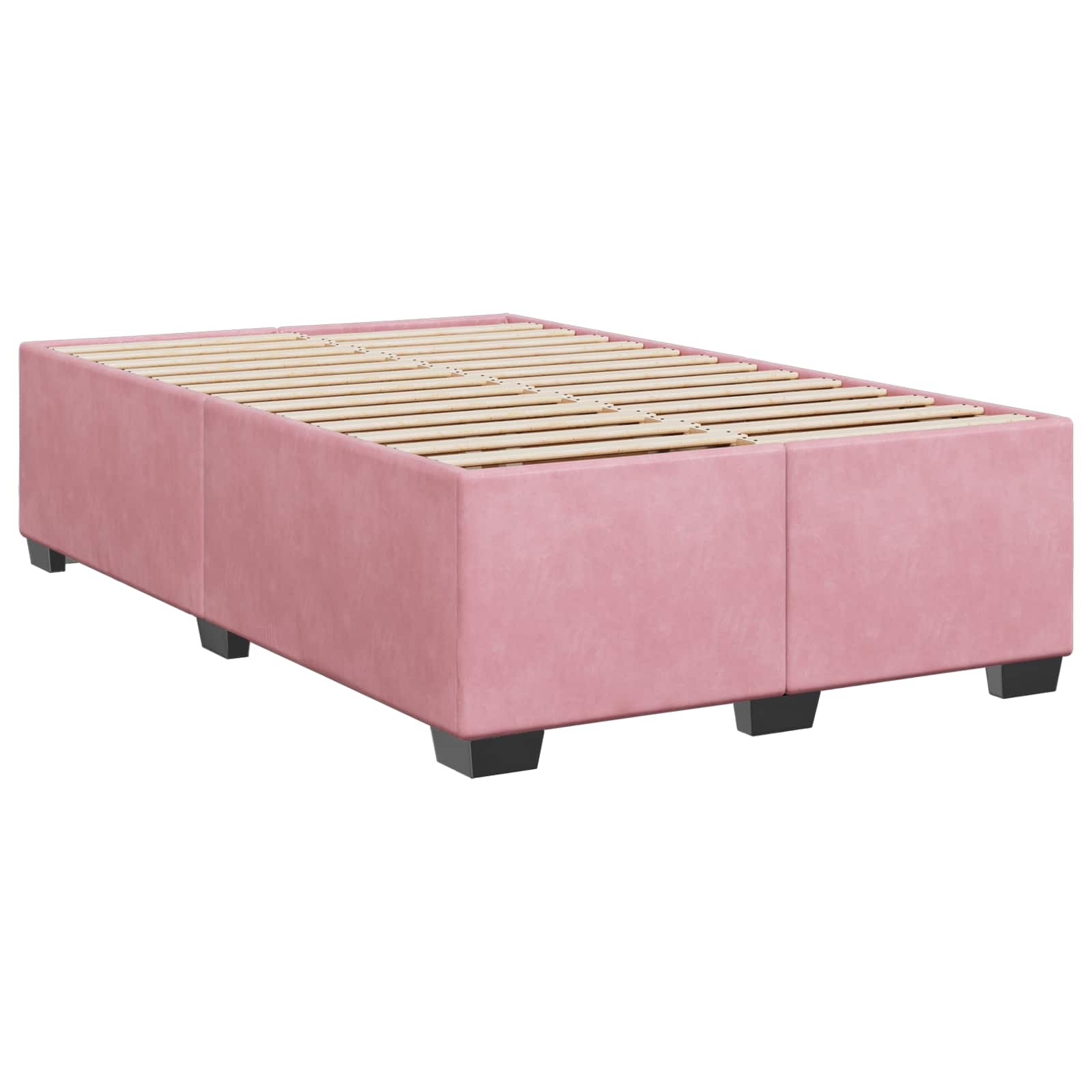 Boxspringbed met matras Roze 120 x 200 cm Fluweel – afbeelding 4