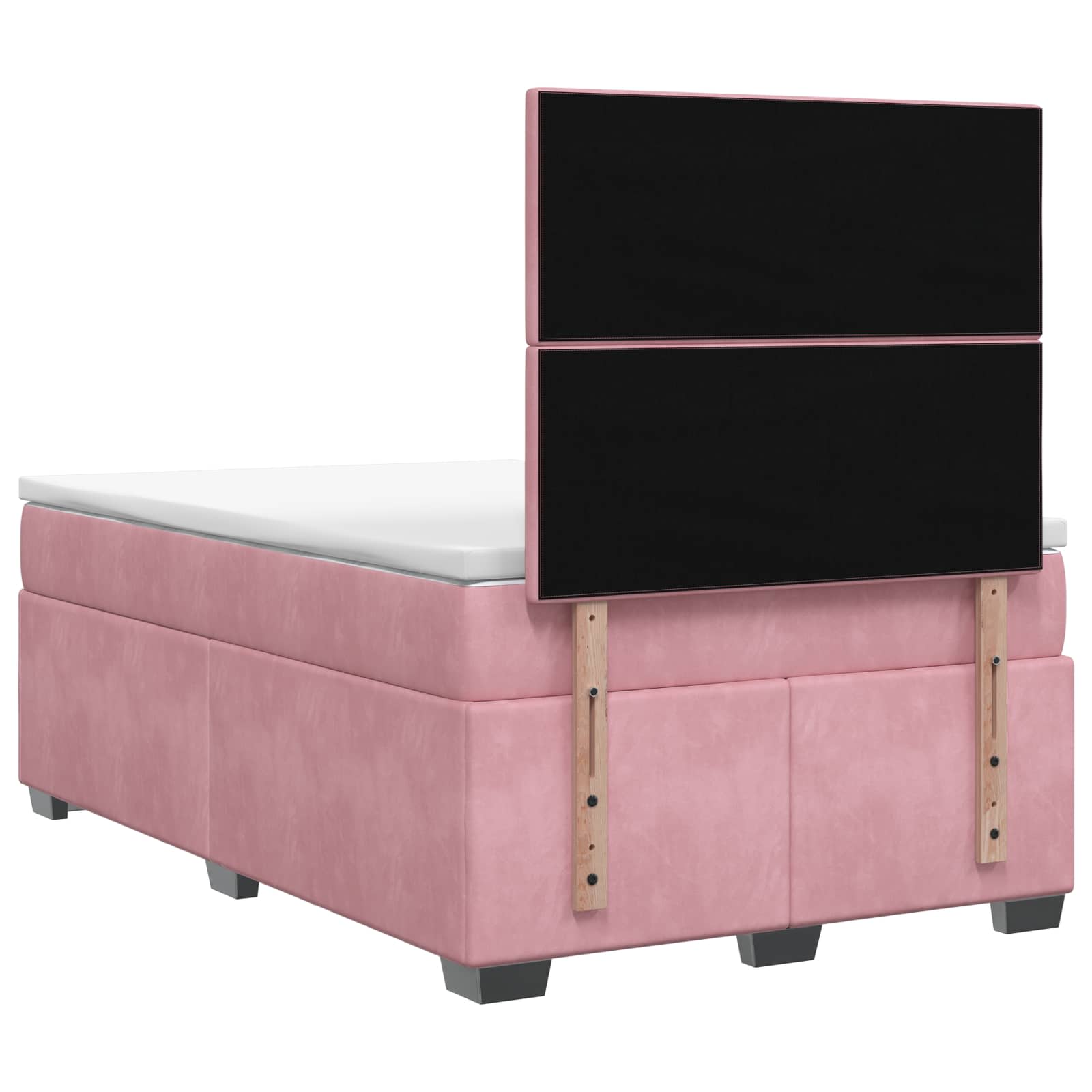 Boxspringbed met matras Roze 120 x 200 cm Fluweel – afbeelding 7