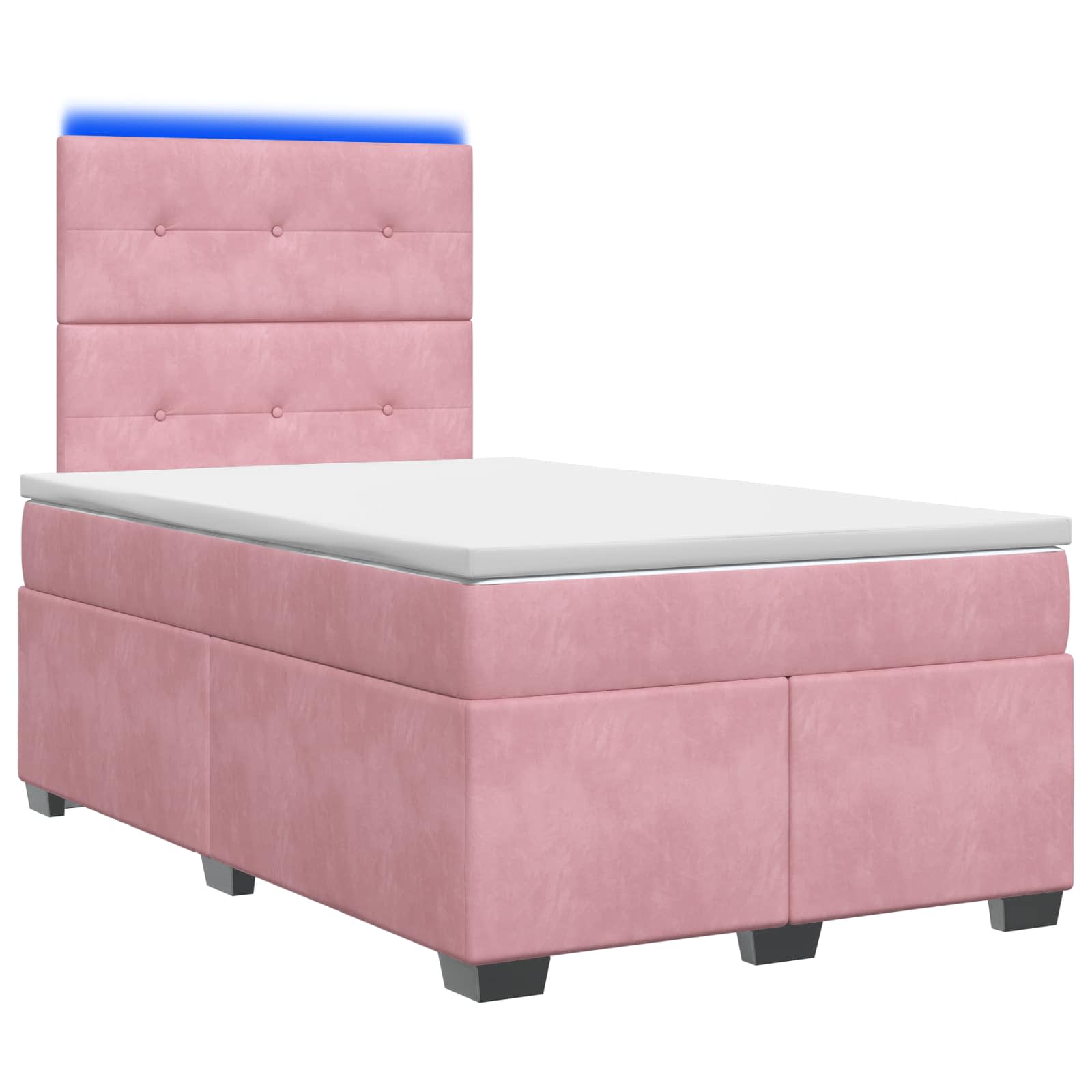Boxspringbed met matras Roze 120 x 200 cm Fluweel