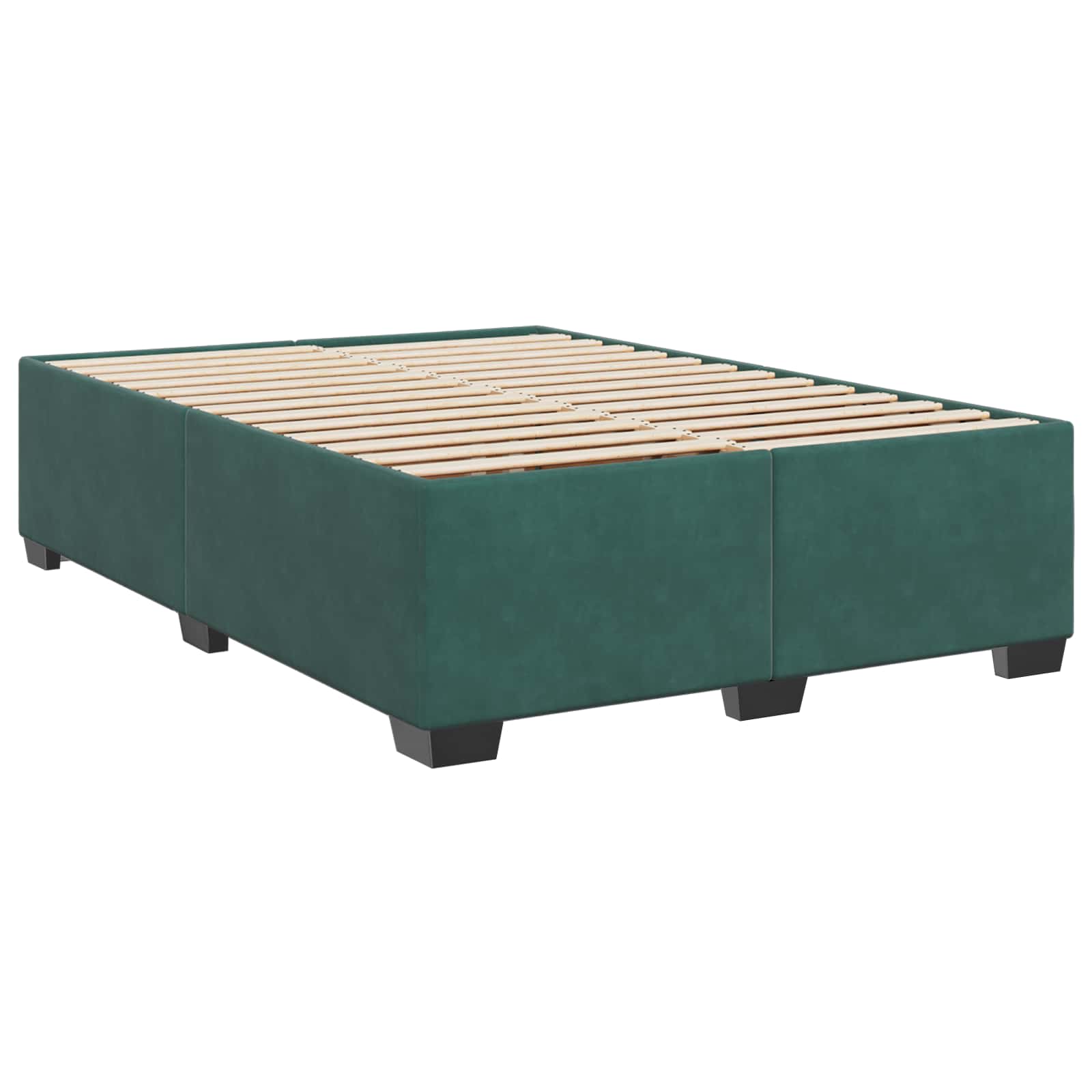 Boxspringbed met matras Donkergroen 160 x 200 cm Fluweel – afbeelding 5
