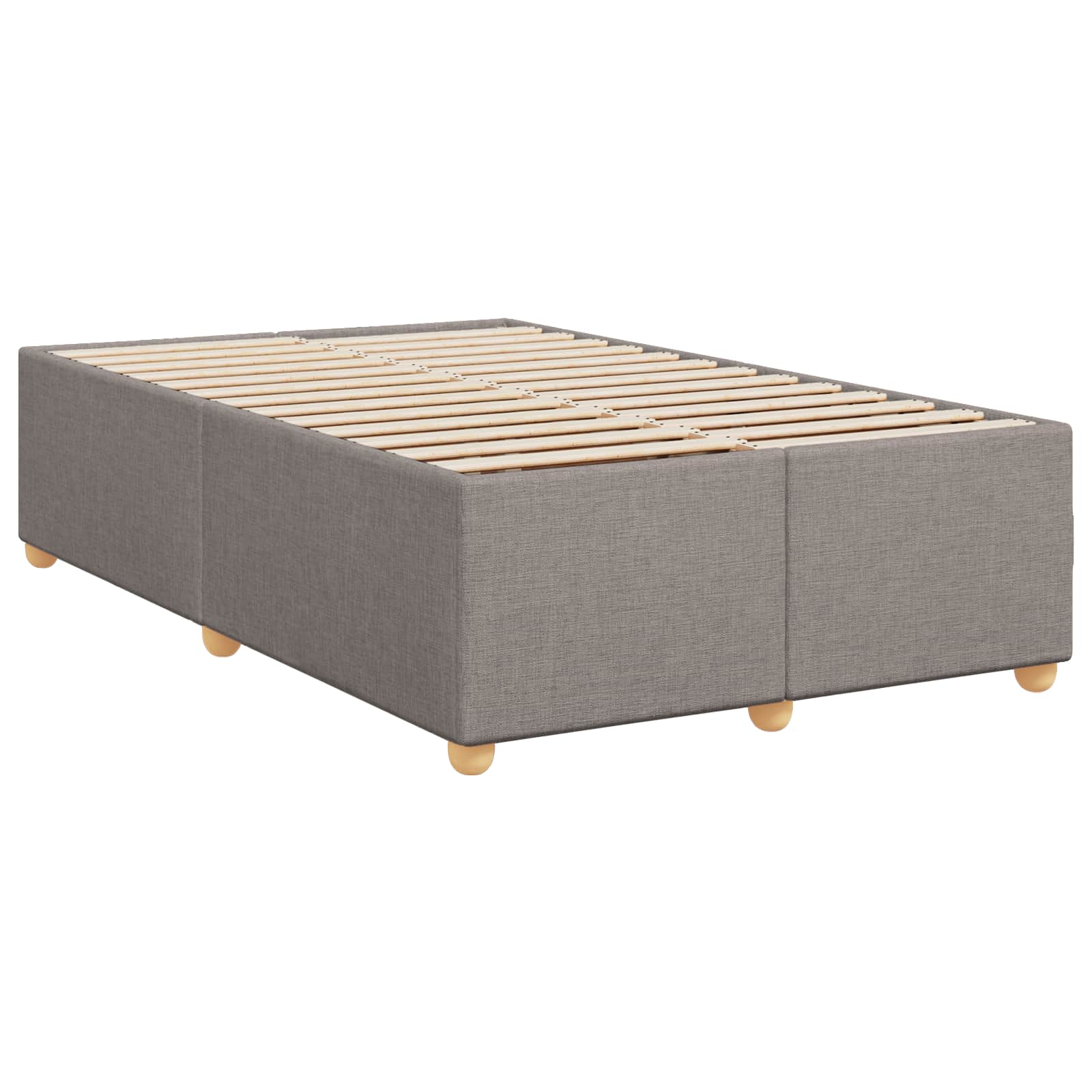 Boxspringbed met matras met hoofdeinde Taupe 120 x 200 cm Stof – afbeelding 4