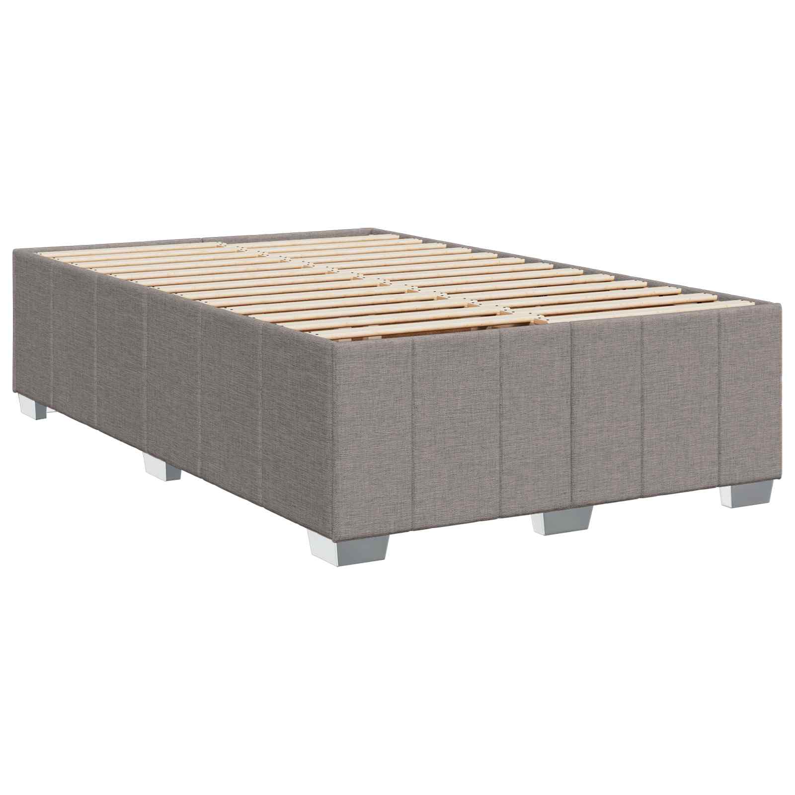 LED Boxspring Bed met Matras Taupe 120 x 190 cm Stof – afbeelding 4