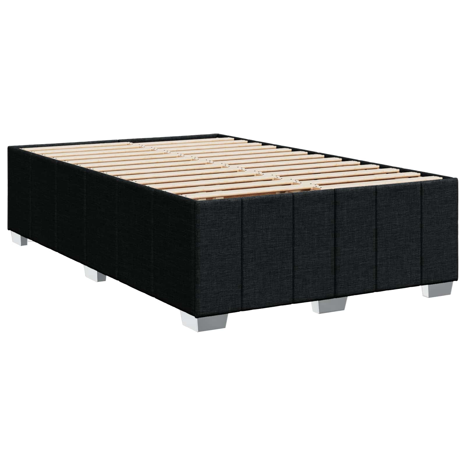 LED Boxspring Bed met Matras Zwart 120 x 200 cm Stof – afbeelding 4