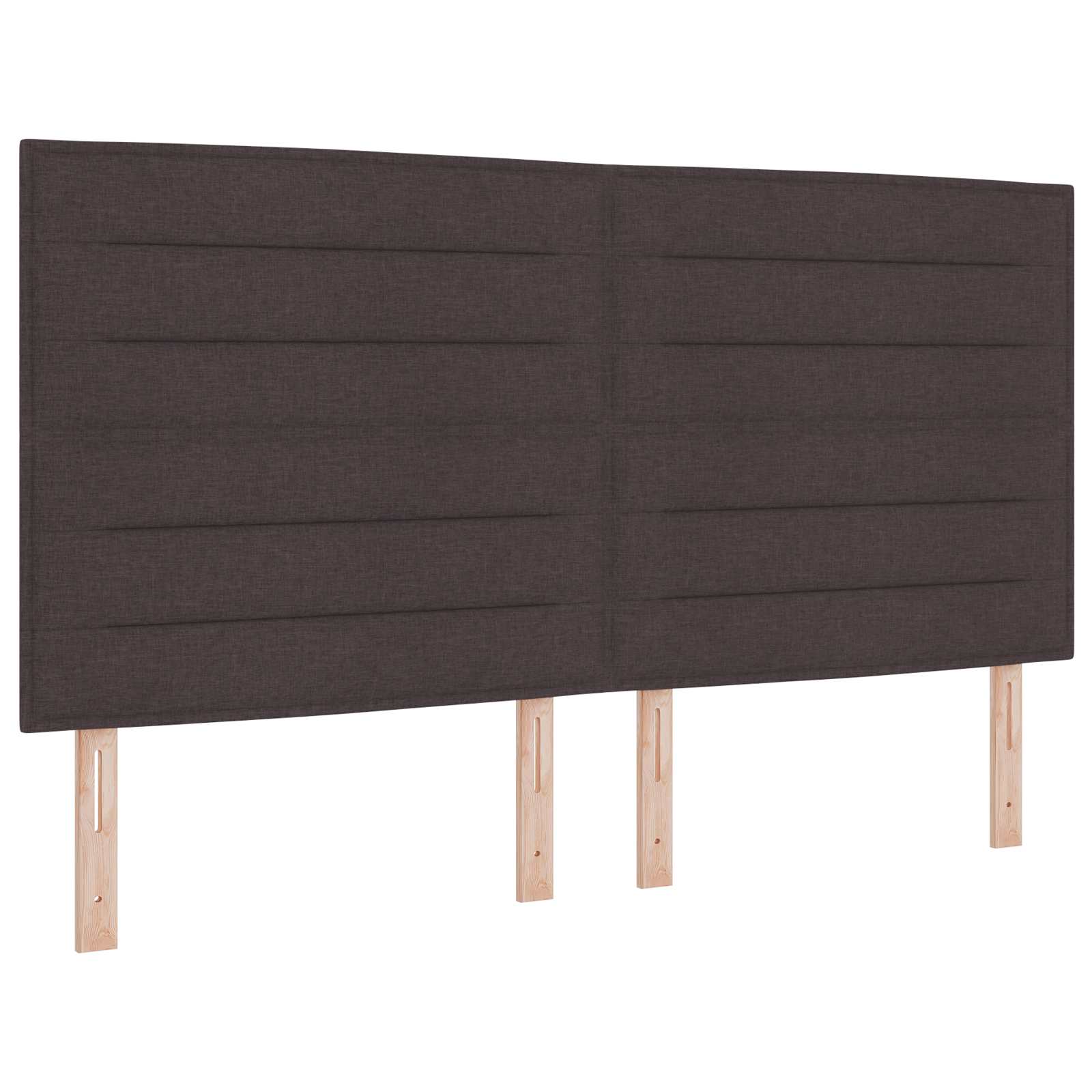 LED Boxspring Bed met Matras Donkerbruin 200 x 200 cm Stof – afbeelding 3