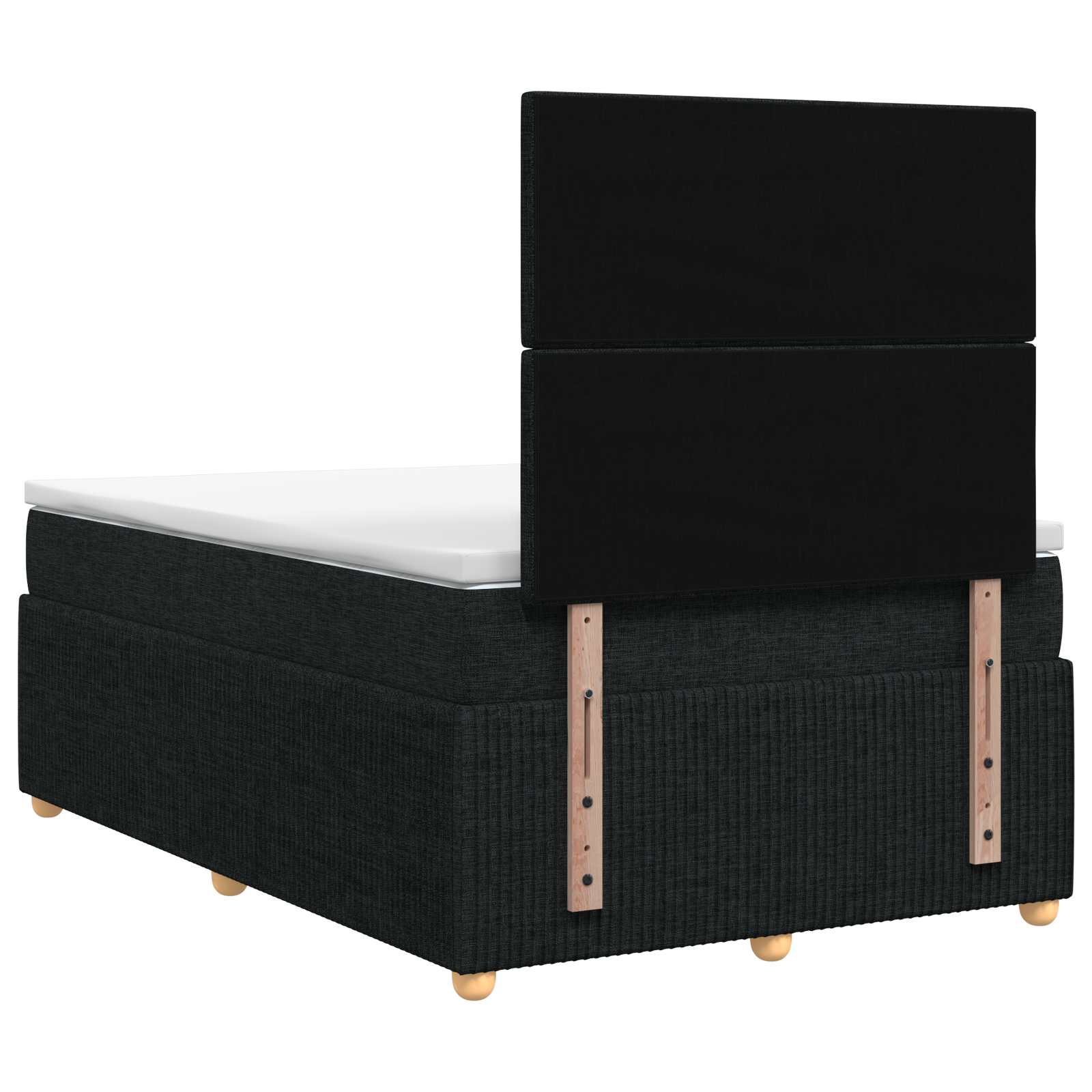 LED Boxspring Bed met Matras Zwart 120 x 190 cm Stof – afbeelding 7