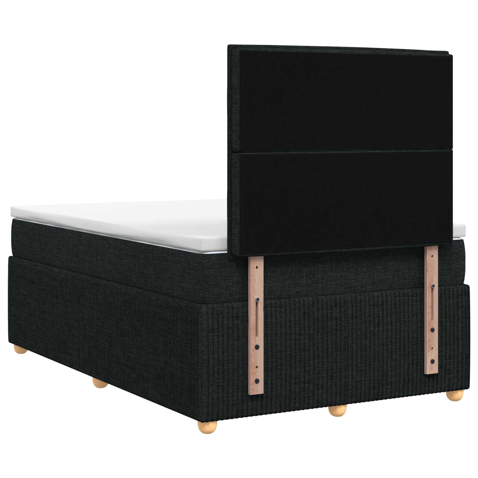 LED Boxspring Bed met Matras Zwart 120 x 200 cm Stof – afbeelding 7