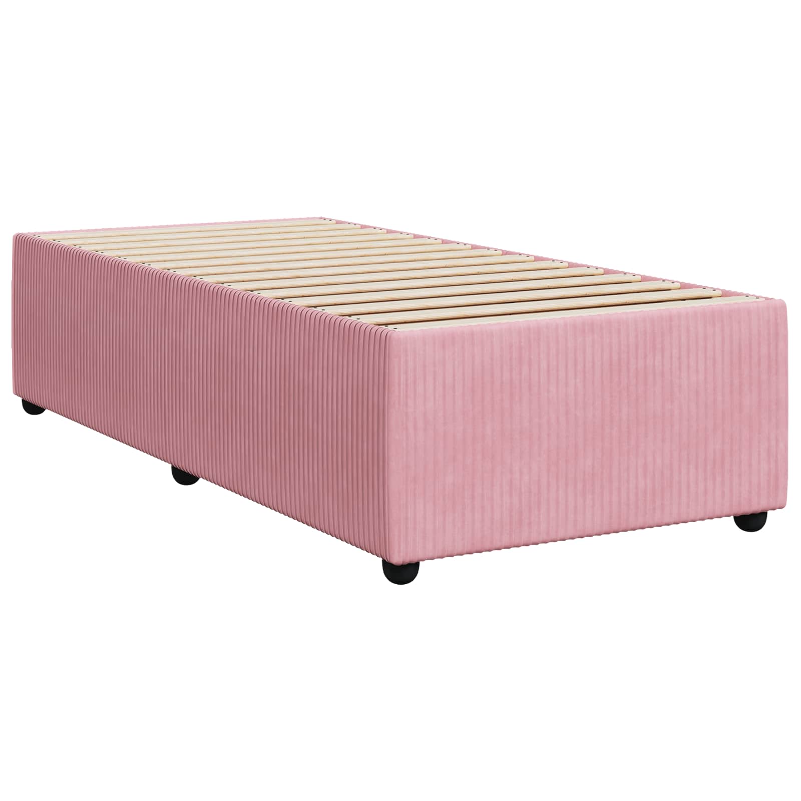 LED Boxspring Bed met Matras Roze 80 x 200 cm Fluweel – afbeelding 4